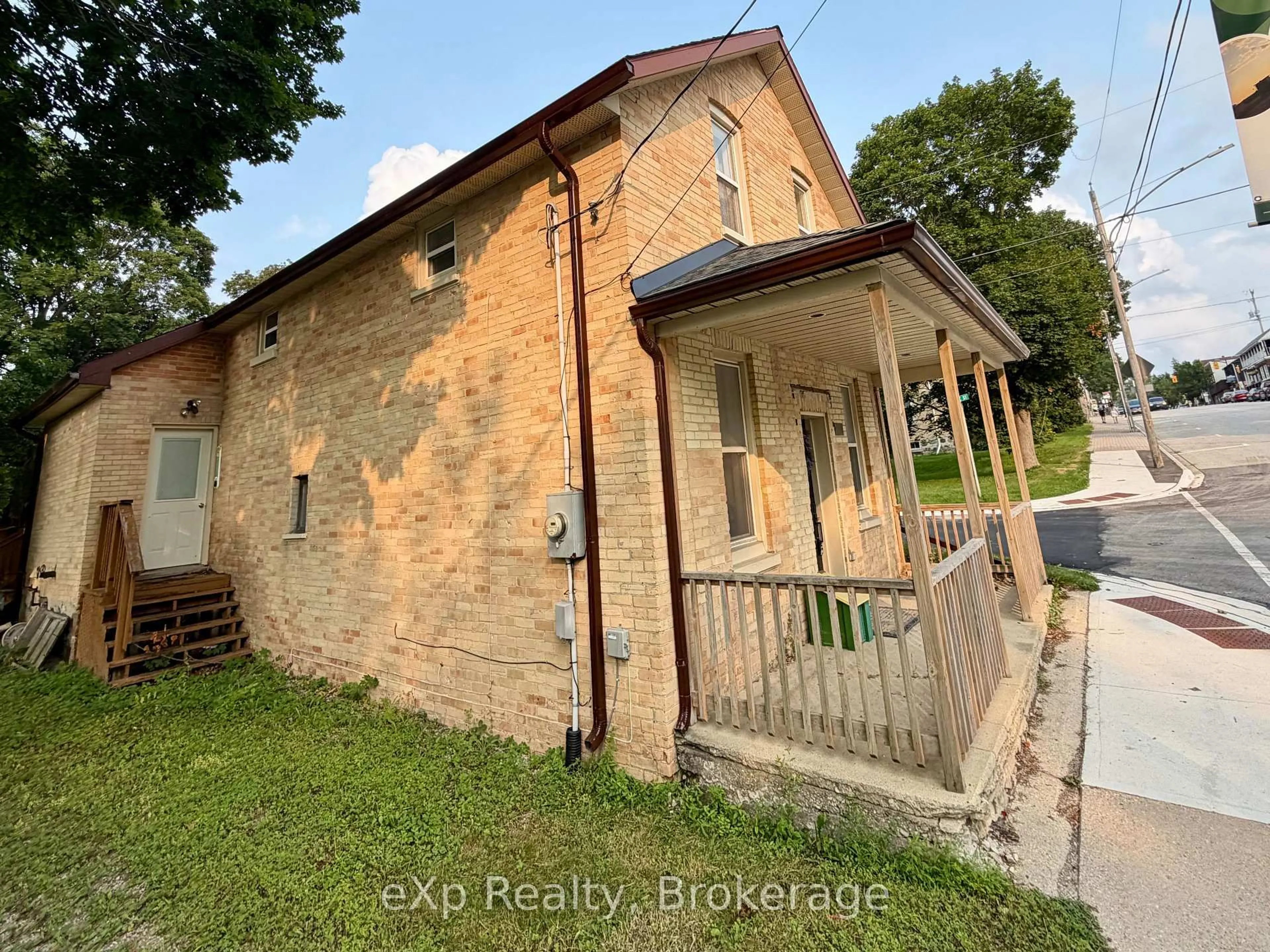 A pic from outside/outdoor area/front of a property/back of a property/a pic from drone, street for 118 Elora St, South Bruce Ontario N0G 2J0