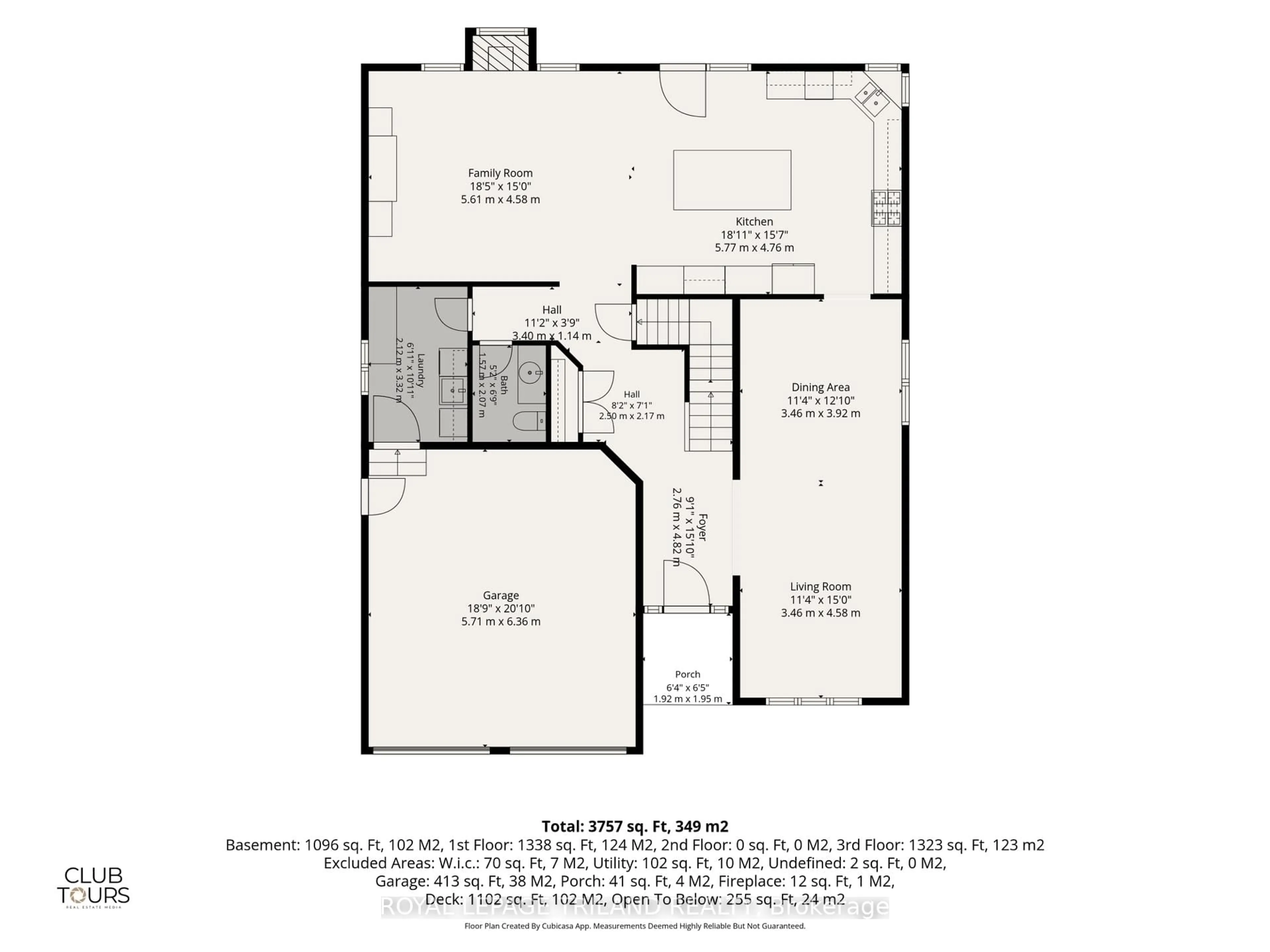 Floor plan for 365 Richmeadow Rd, London North Ontario N6H 5T2