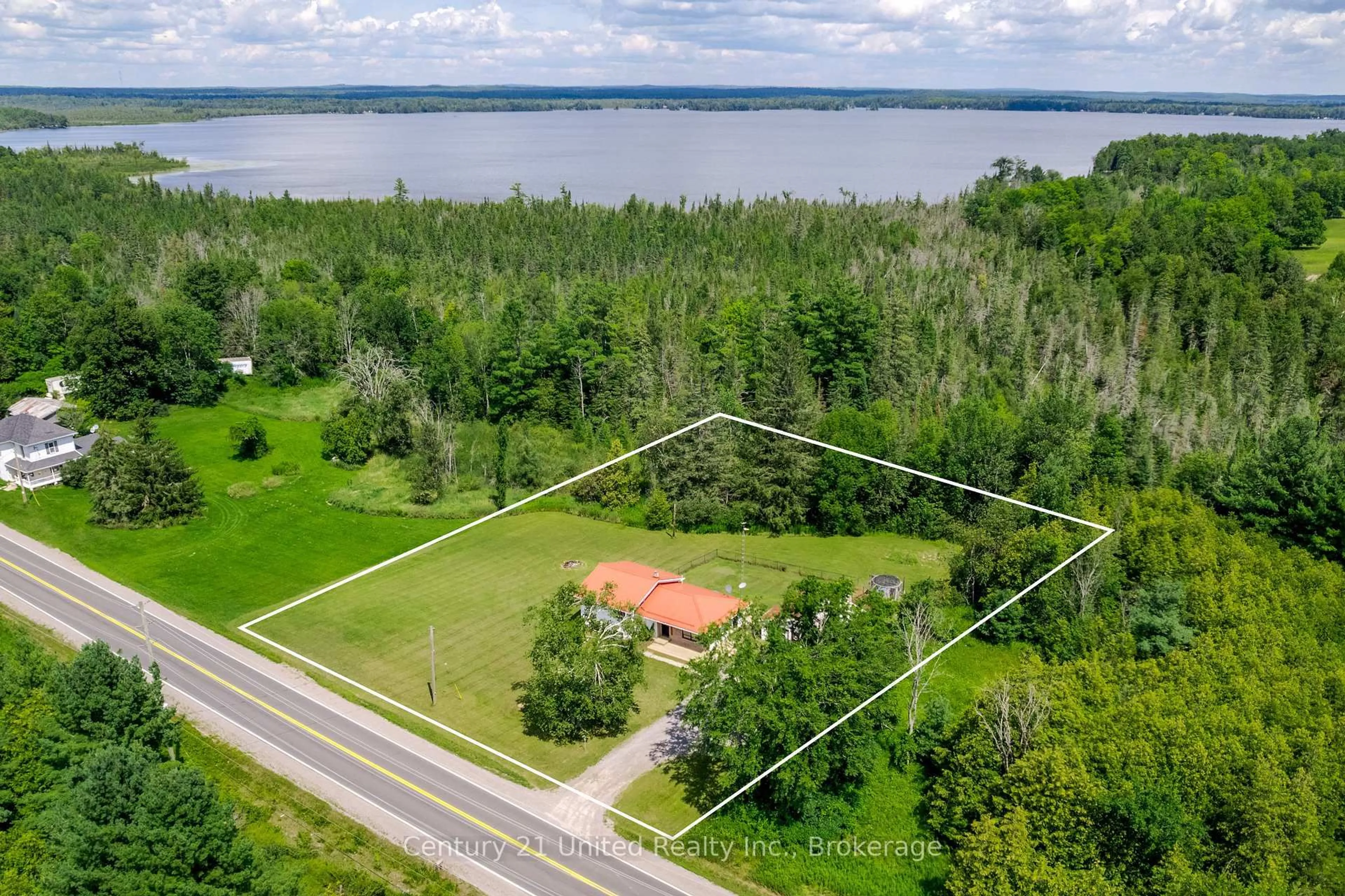 A pic from outside/outdoor area/front of a property/back of a property/a pic from drone, water/lake/river/ocean view for 1269 County 46 Rd, Havelock-Belmont-Methuen Ontario K0L 1Z0