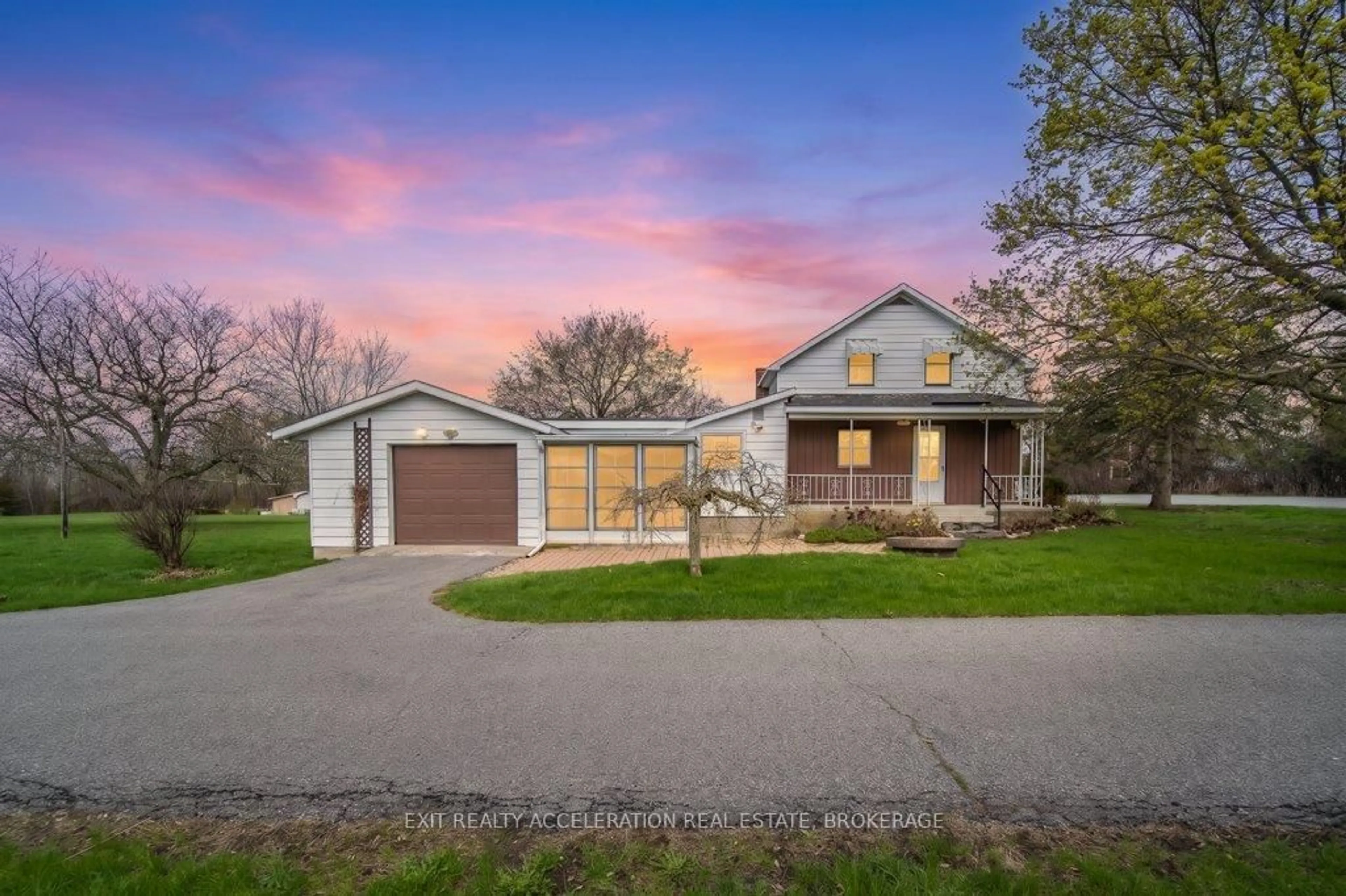 A pic from outside/outdoor area/front of a property/back of a property/a pic from drone, street for 302 Old Hamburg Rd, Napanee Ontario K7R 3K6
