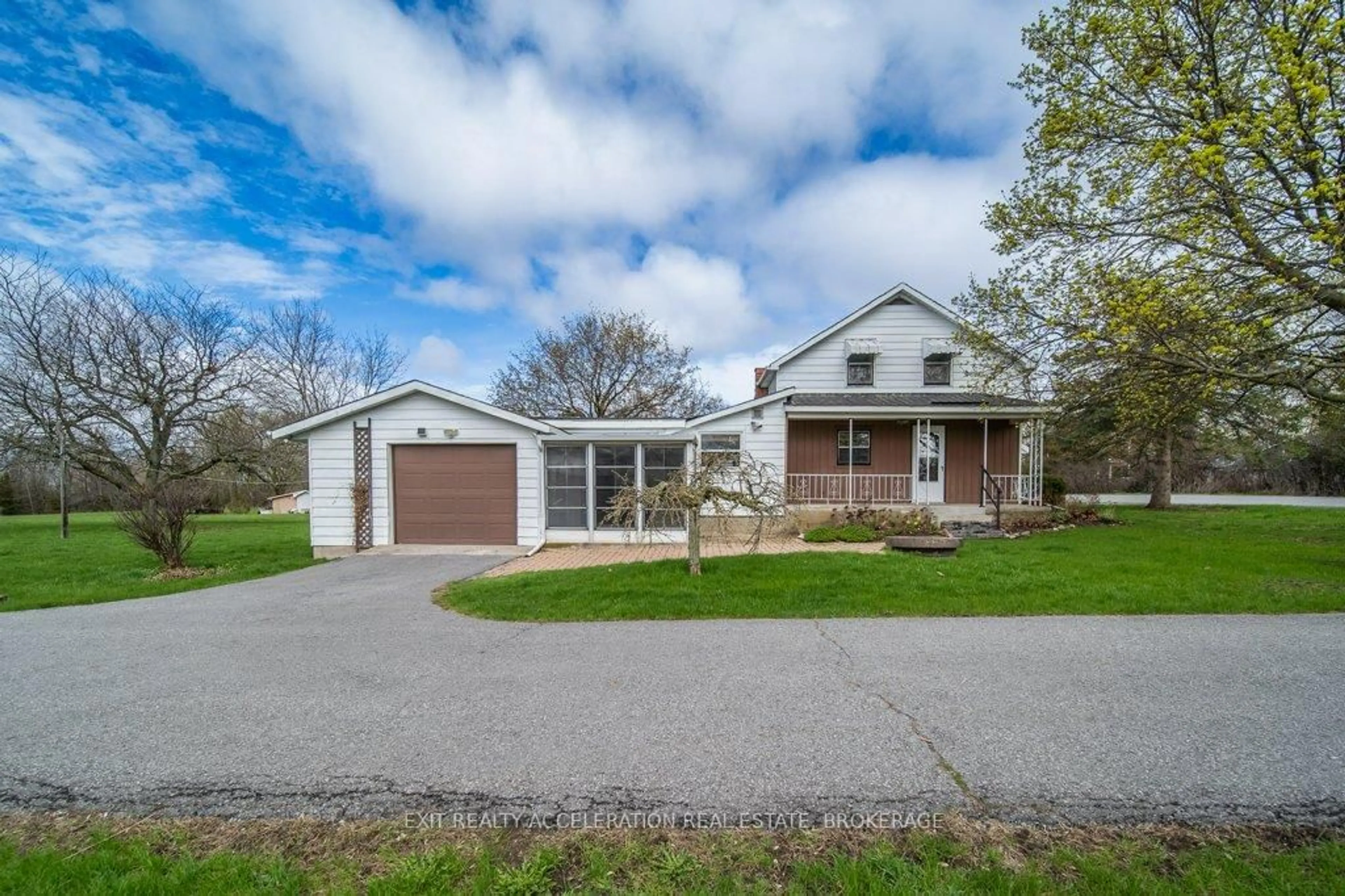 A pic from outside/outdoor area/front of a property/back of a property/a pic from drone, street for 302 Old Hamburg Rd, Napanee Ontario K7R 3K6