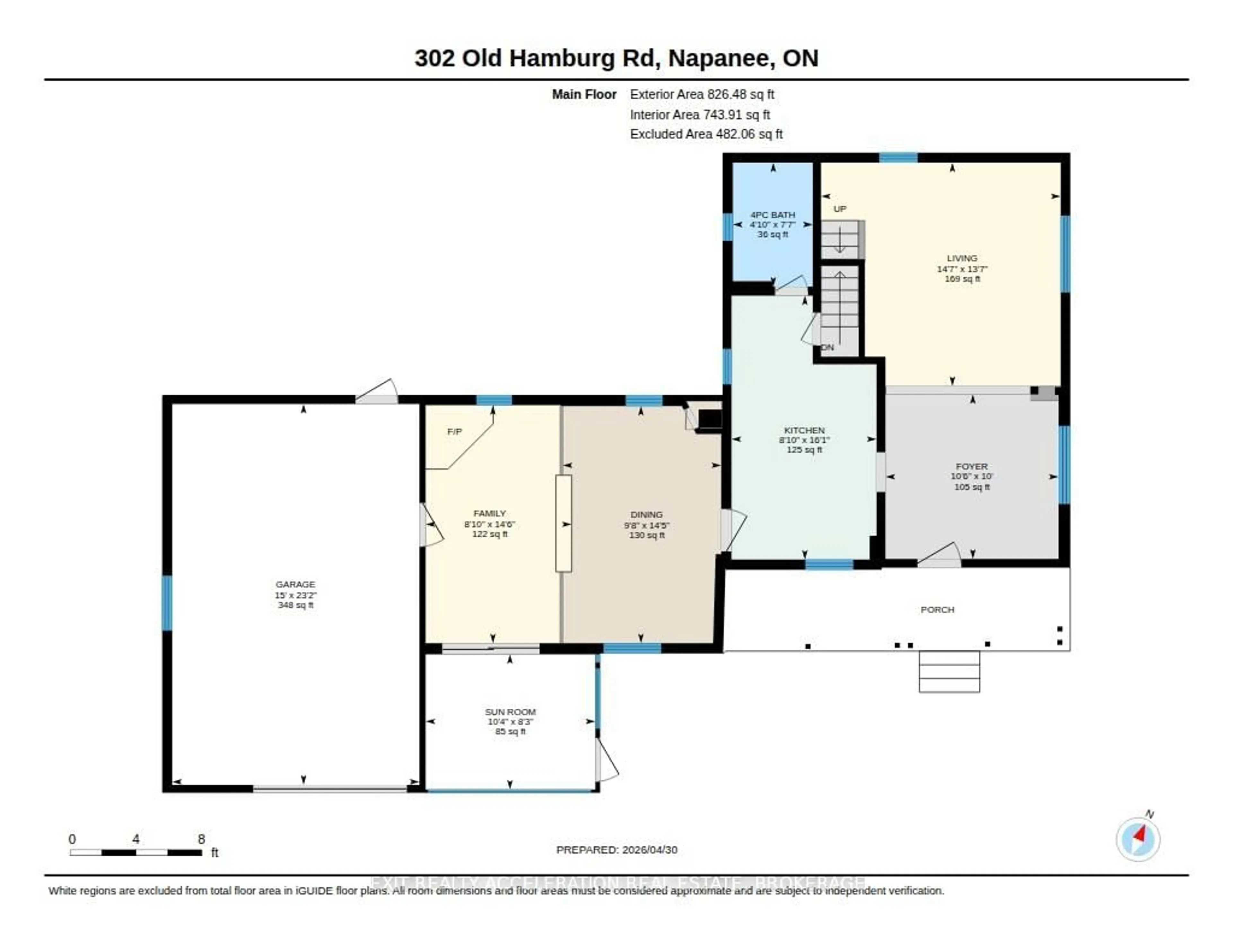Floor plan for 302 Old Hamburg Rd, Napanee Ontario K7R 3K6