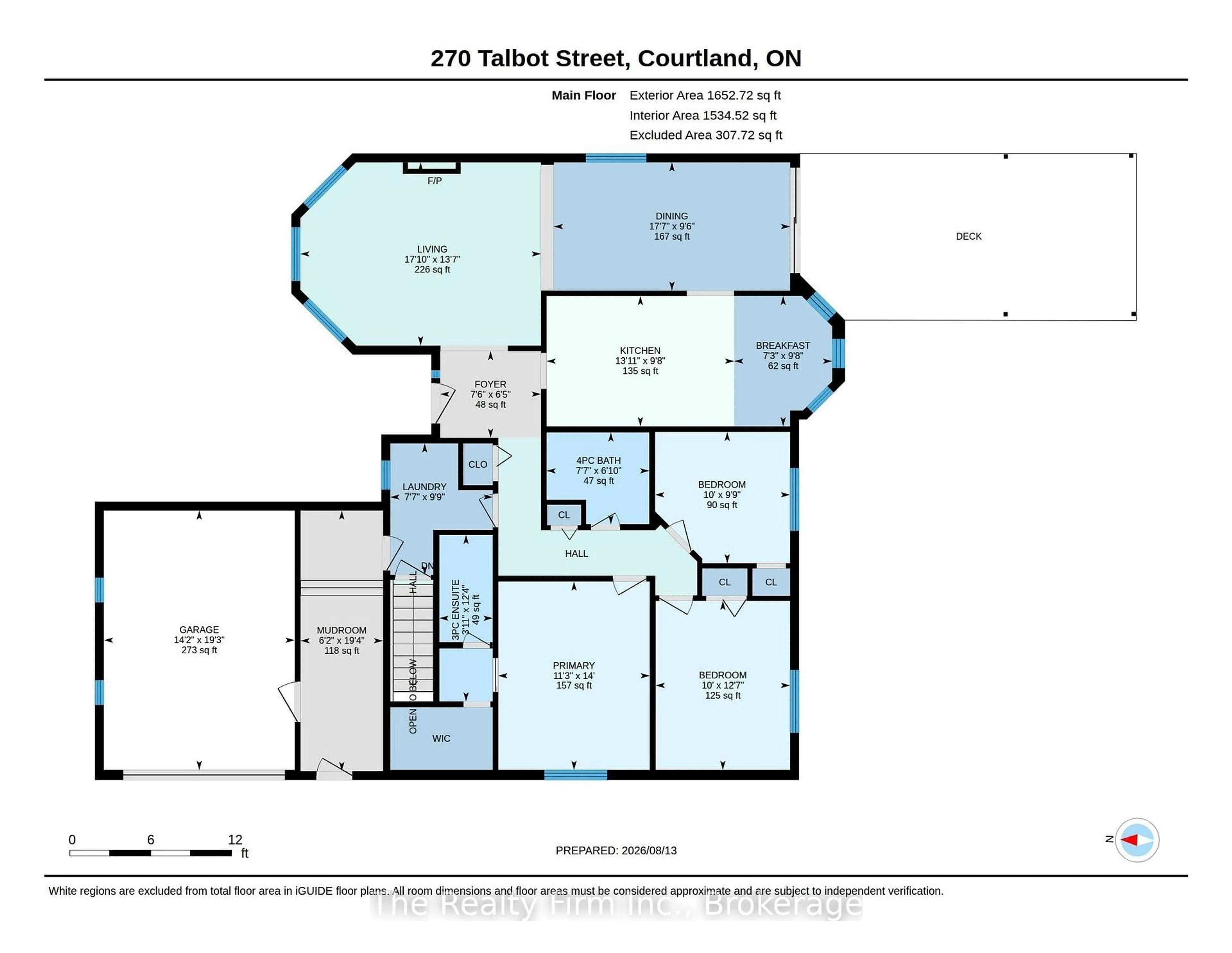 Floor plan for 270 Talbot St, Norfolk Ontario N0J 1E0