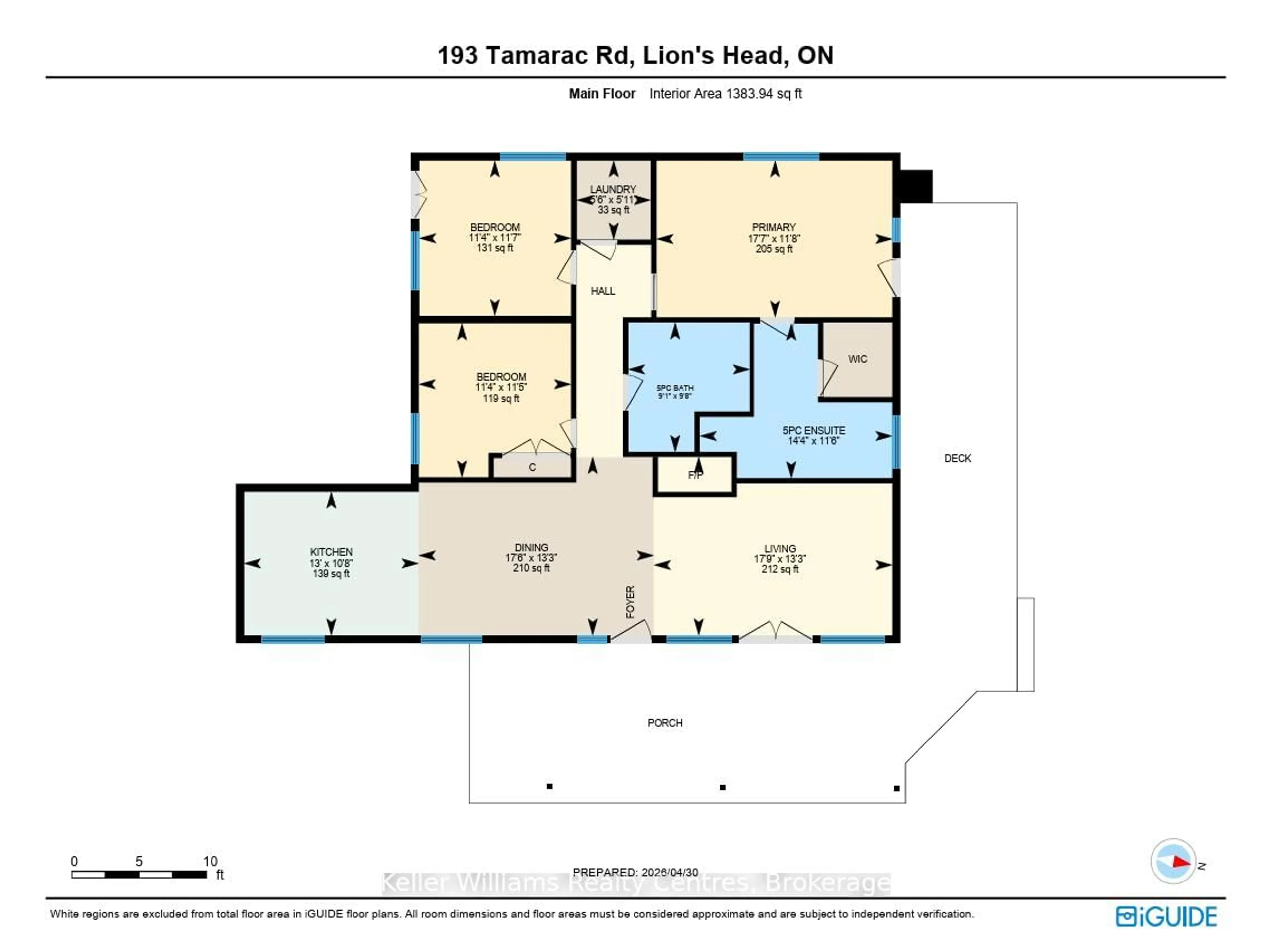Floor plan for 193 Tamarac Rd, Northern Bruce Peninsula Ontario N0H 1W0