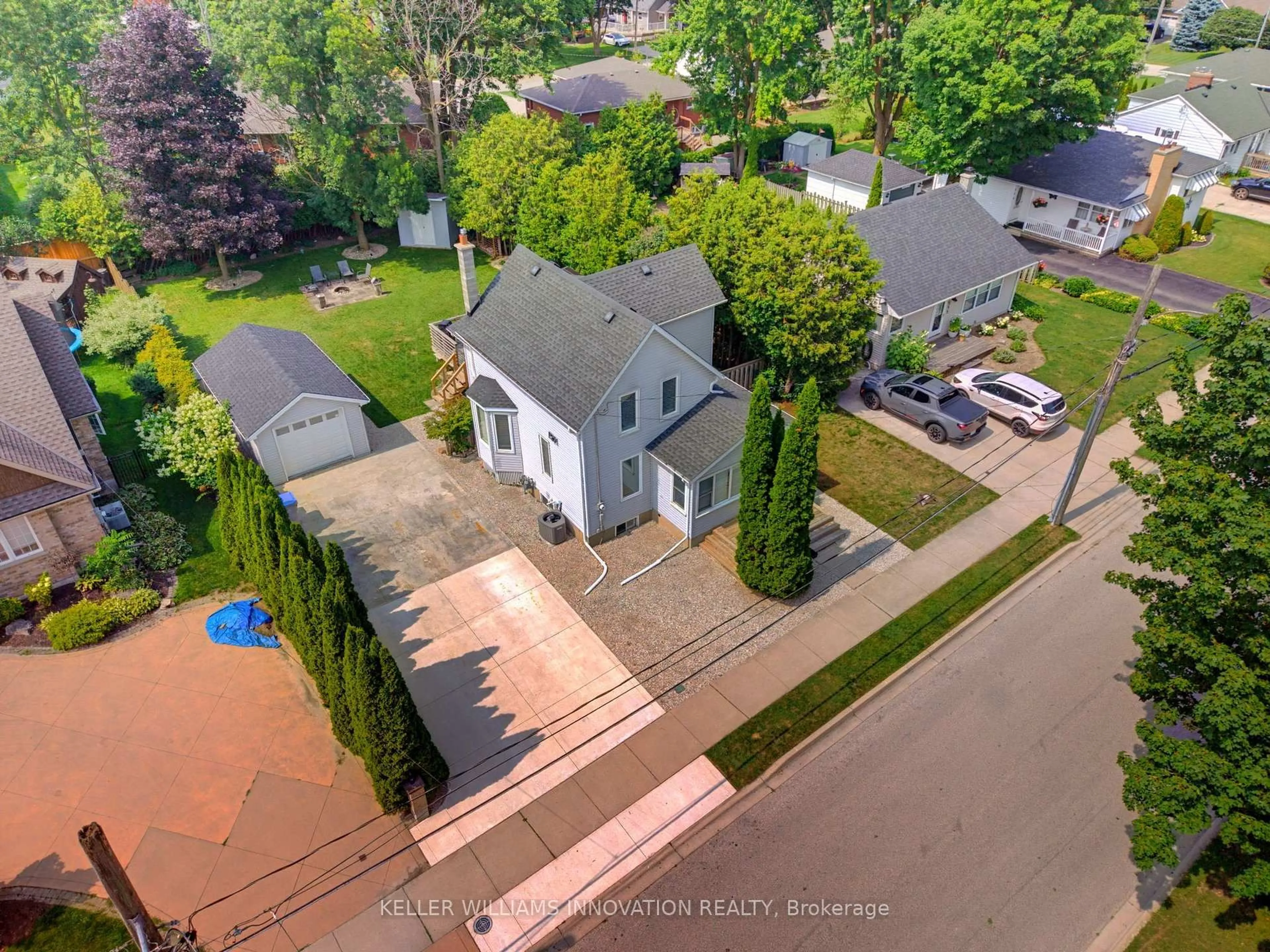 A pic from outside/outdoor area/front of a property/back of a property/a pic from drone, street for 535 Argyle Ave, North Perth Ontario N4W 1N7
