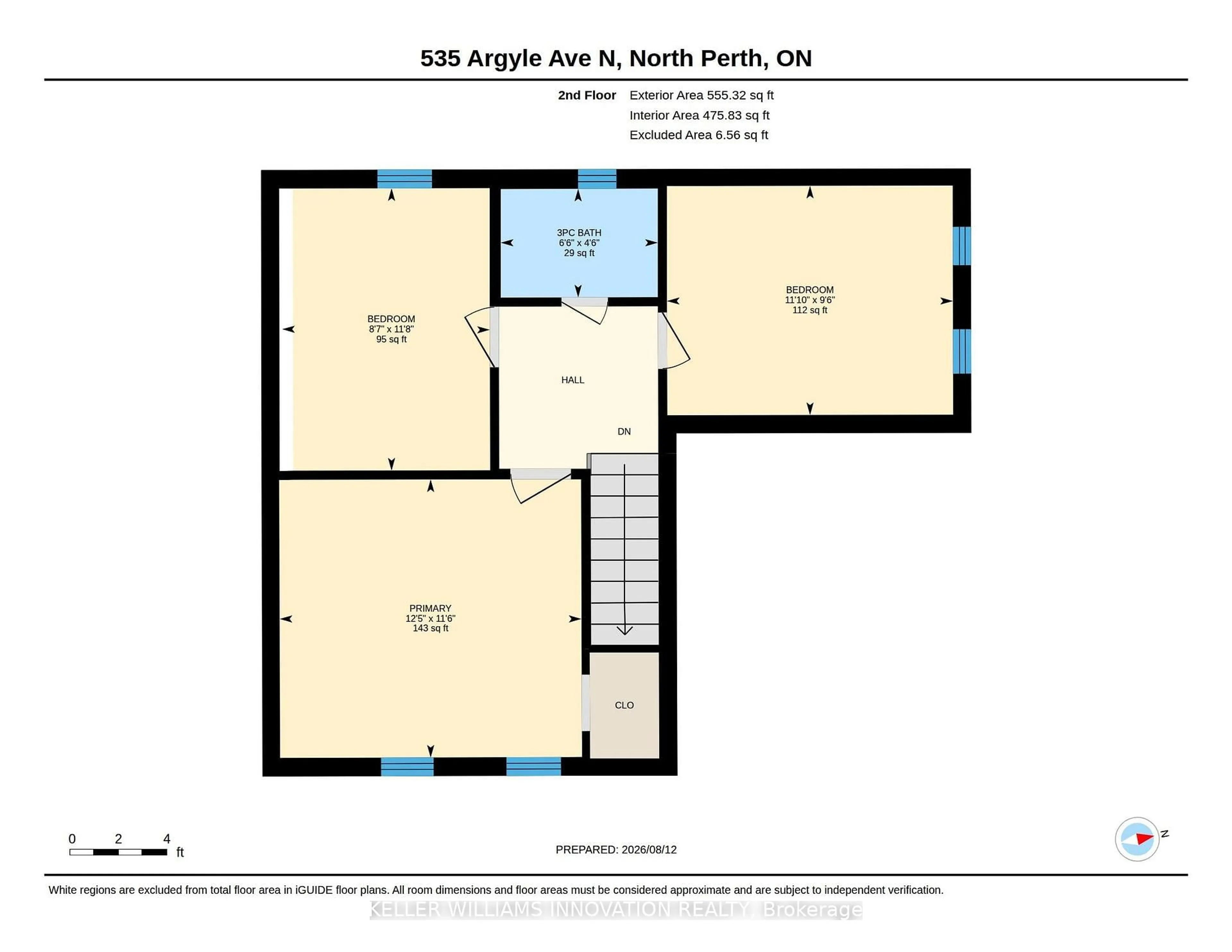 Floor plan for 535 Argyle Ave, North Perth Ontario N4W 1N7