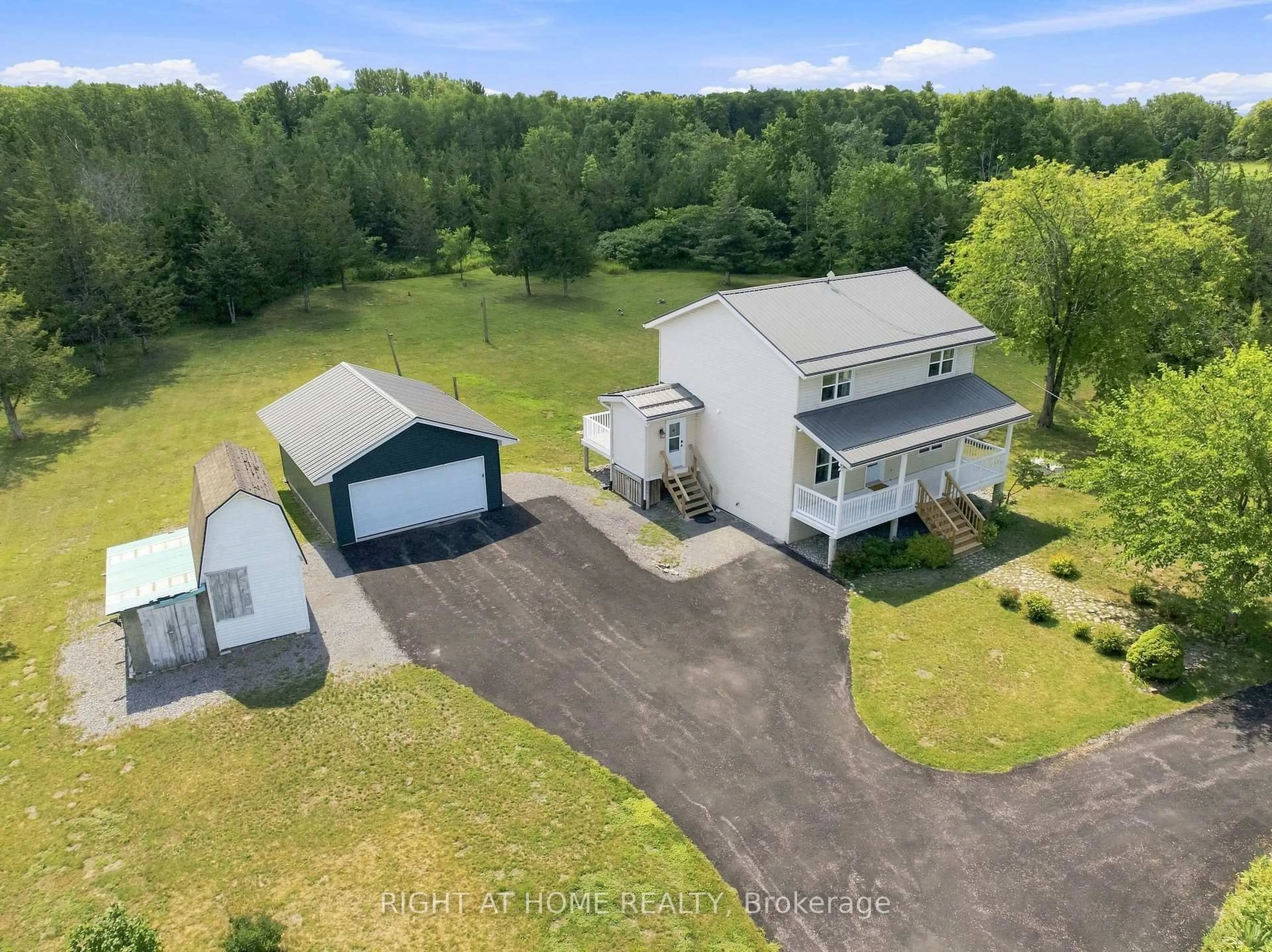 A pic from outside/outdoor area/front of a property/back of a property/a pic from drone, unknown for 161 Preston Hill Rd, Quinte West Ontario K0K 3M0