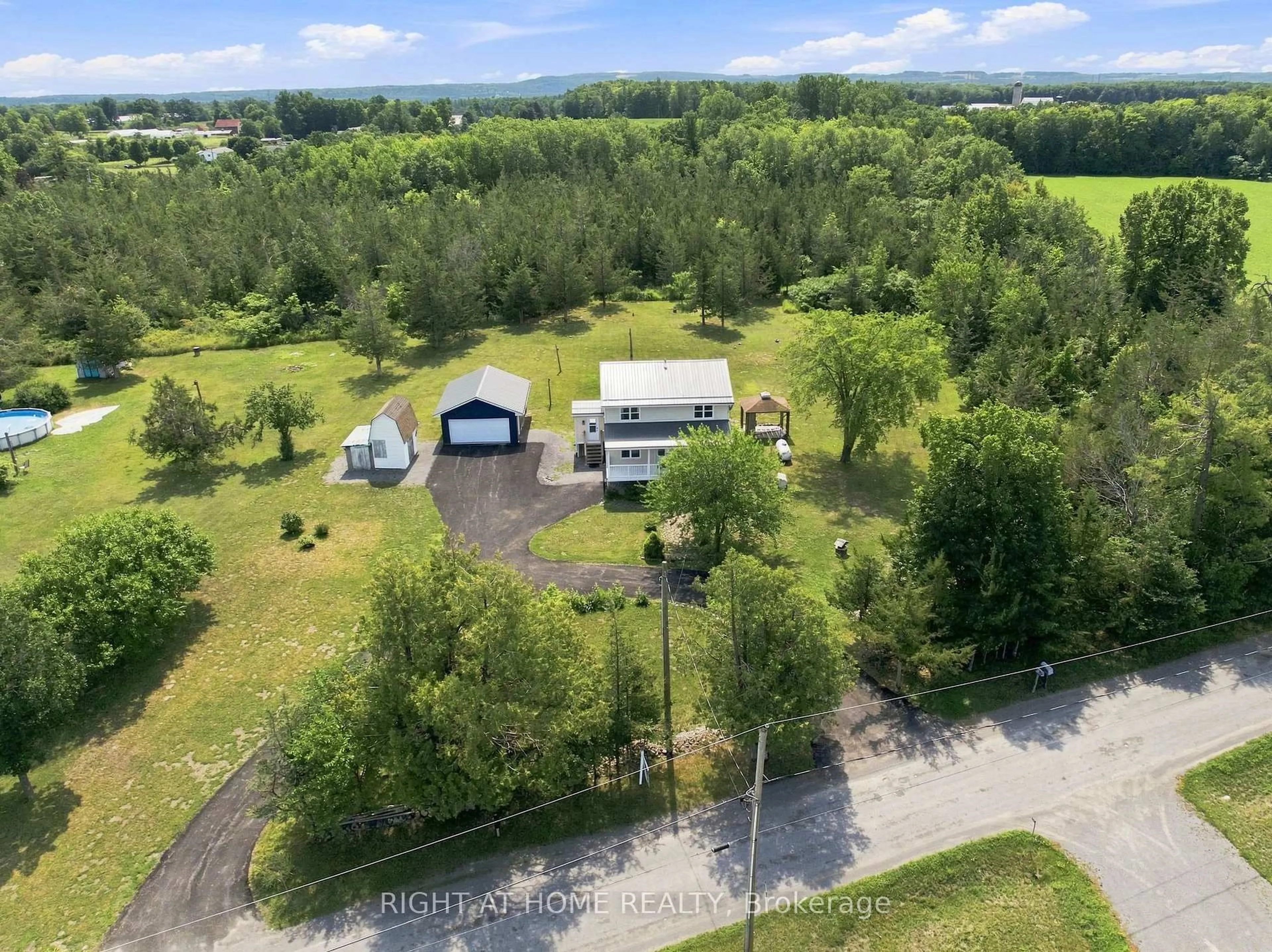 A pic from outside/outdoor area/front of a property/back of a property/a pic from drone, unknown for 161 Preston Hill Rd, Quinte West Ontario K0K 3M0