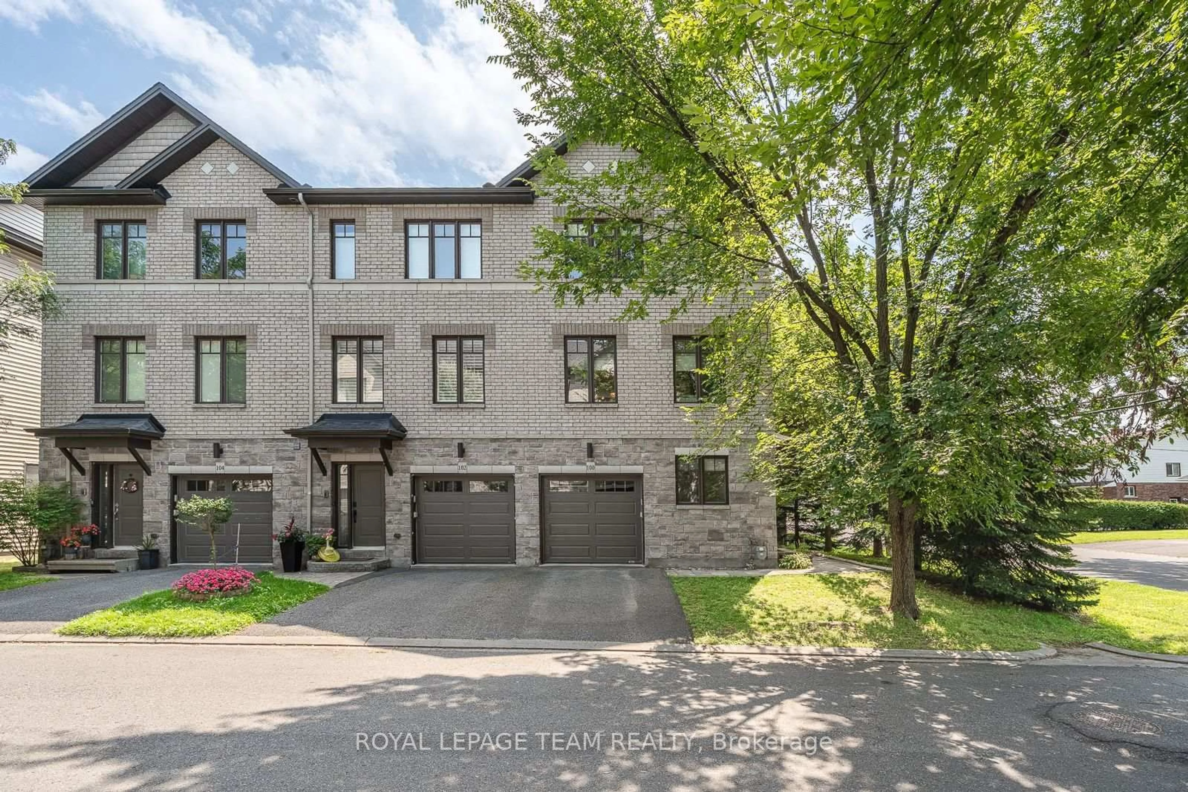 Home with brick exterior material, street for 100 Brilia Private, Ottawa Ontario K1J 0B7