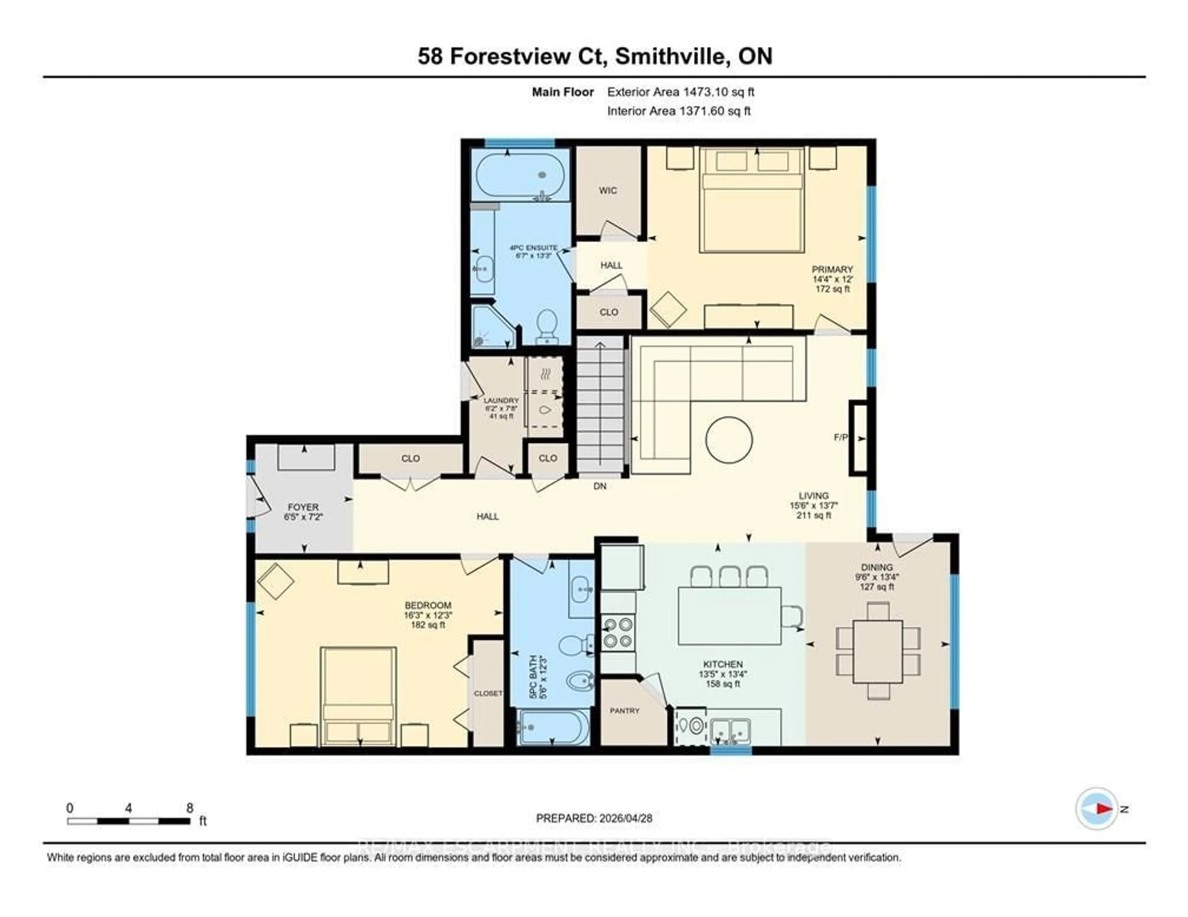 Floor plan for 58 Forestview Crt, West Lincoln Ontario L0R 2A0