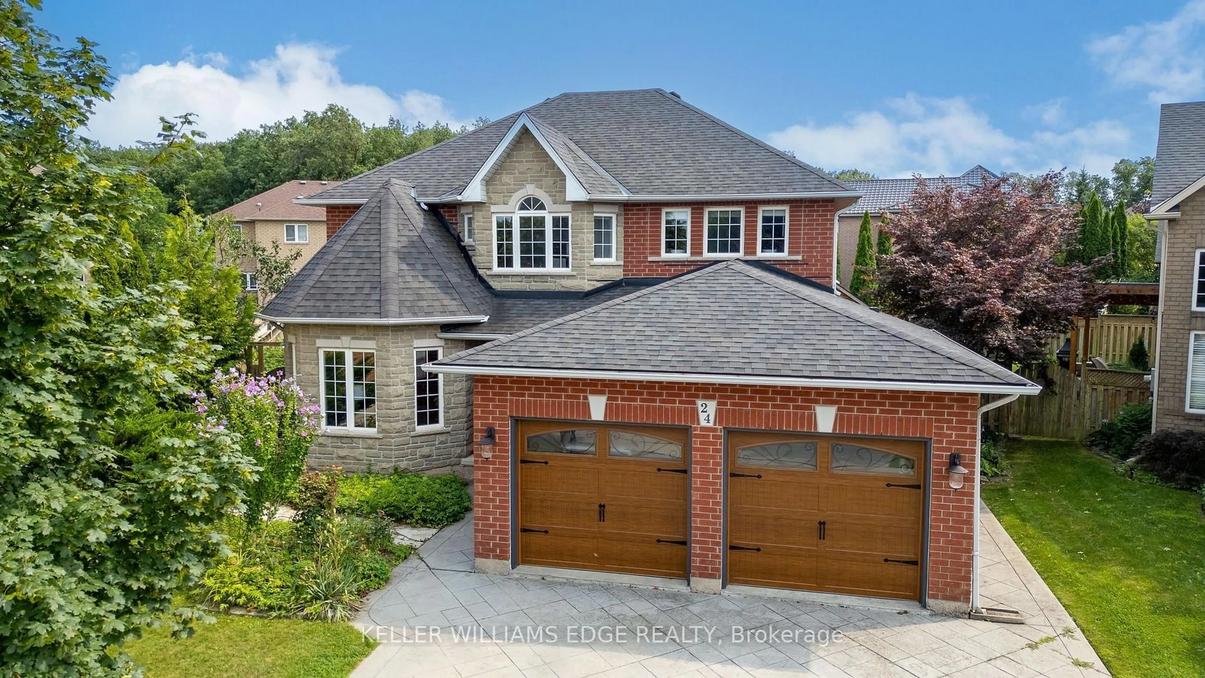 Home with brick exterior material, street for 24 Eringate Dr, Hamilton Ontario L8J 3Y4
