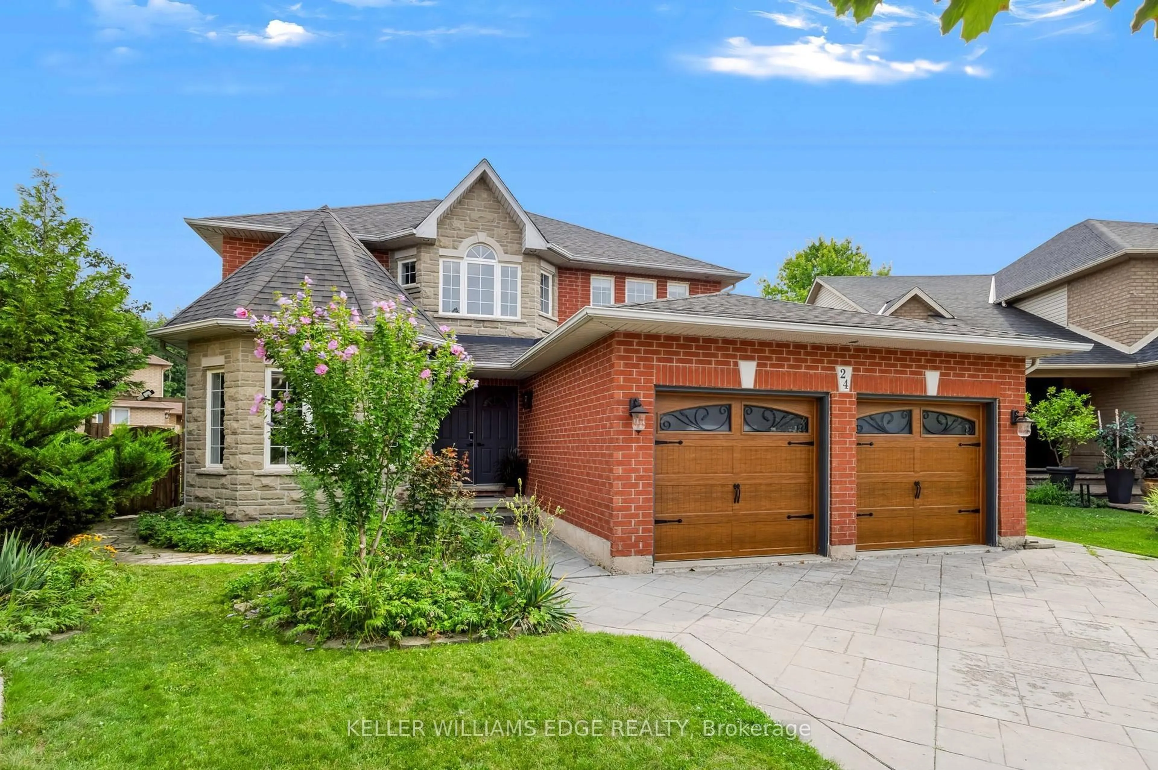 Home with brick exterior material, street for 24 Eringate Dr, Hamilton Ontario L8J 3Y4