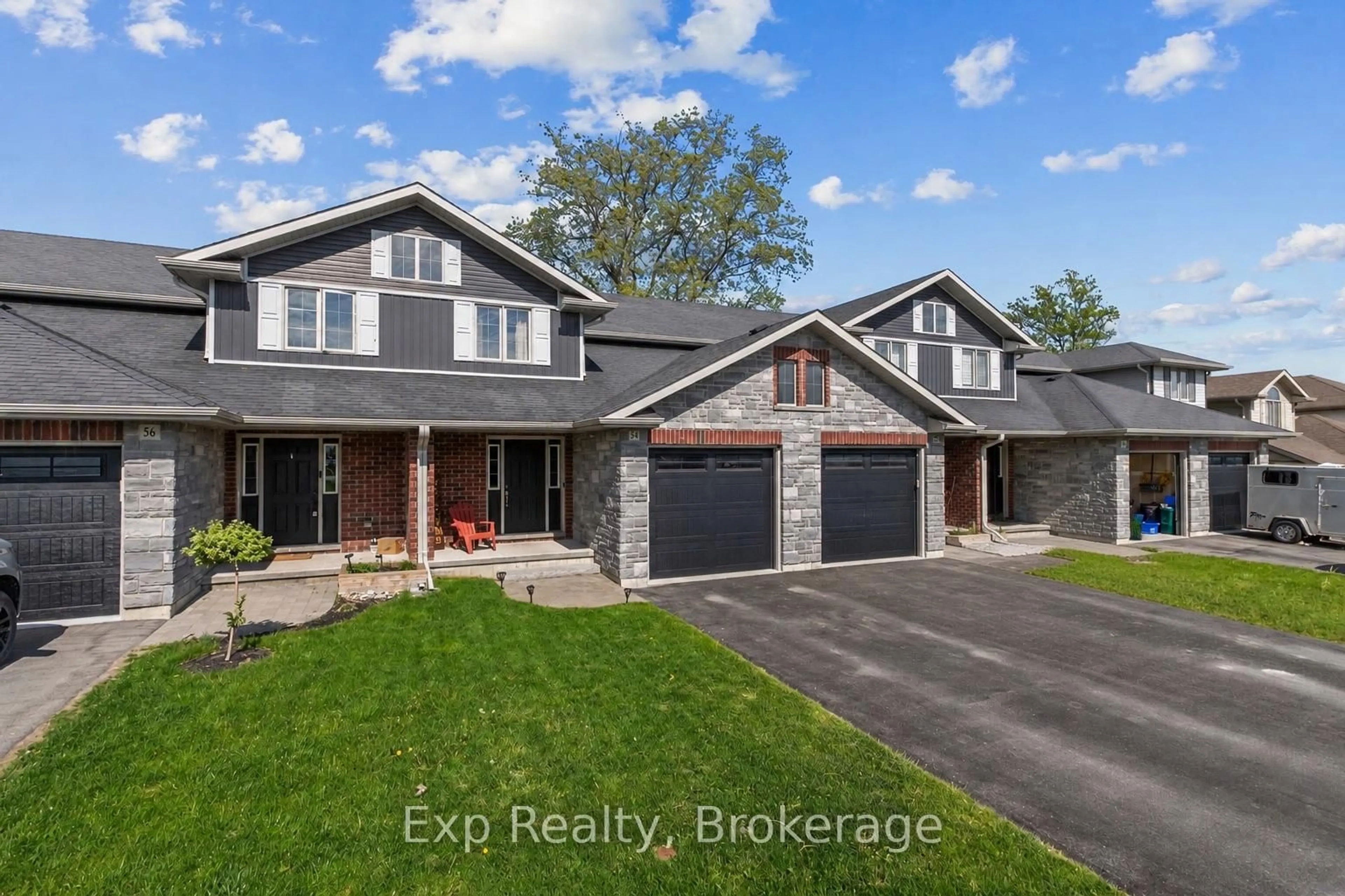 A pic from outside/outdoor area/front of a property/back of a property/a pic from drone, unknown for 54 Cortland Cres, Quinte West Ontario K8V 0E9