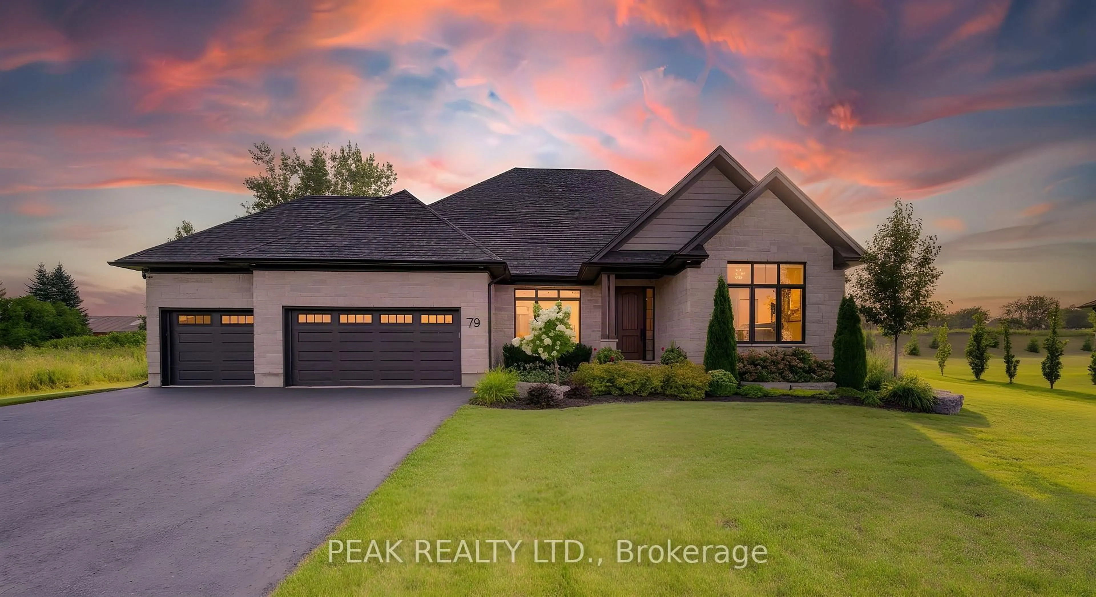 Home with brick exterior material, street for 79 Sunset Hills Cres, Woolwich Ontario N0B 2B0