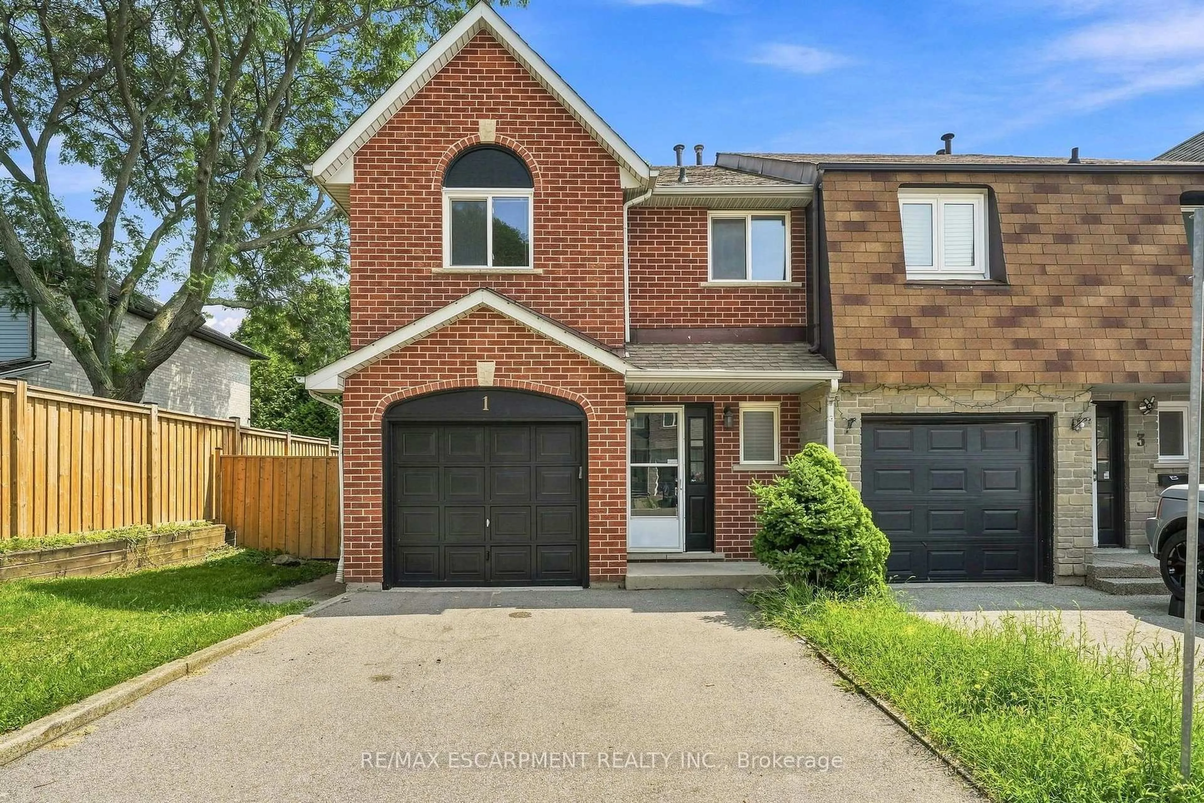 Home with brick exterior material, street for 1 Perthshire Crt, Hamilton Ontario L9B 2H1