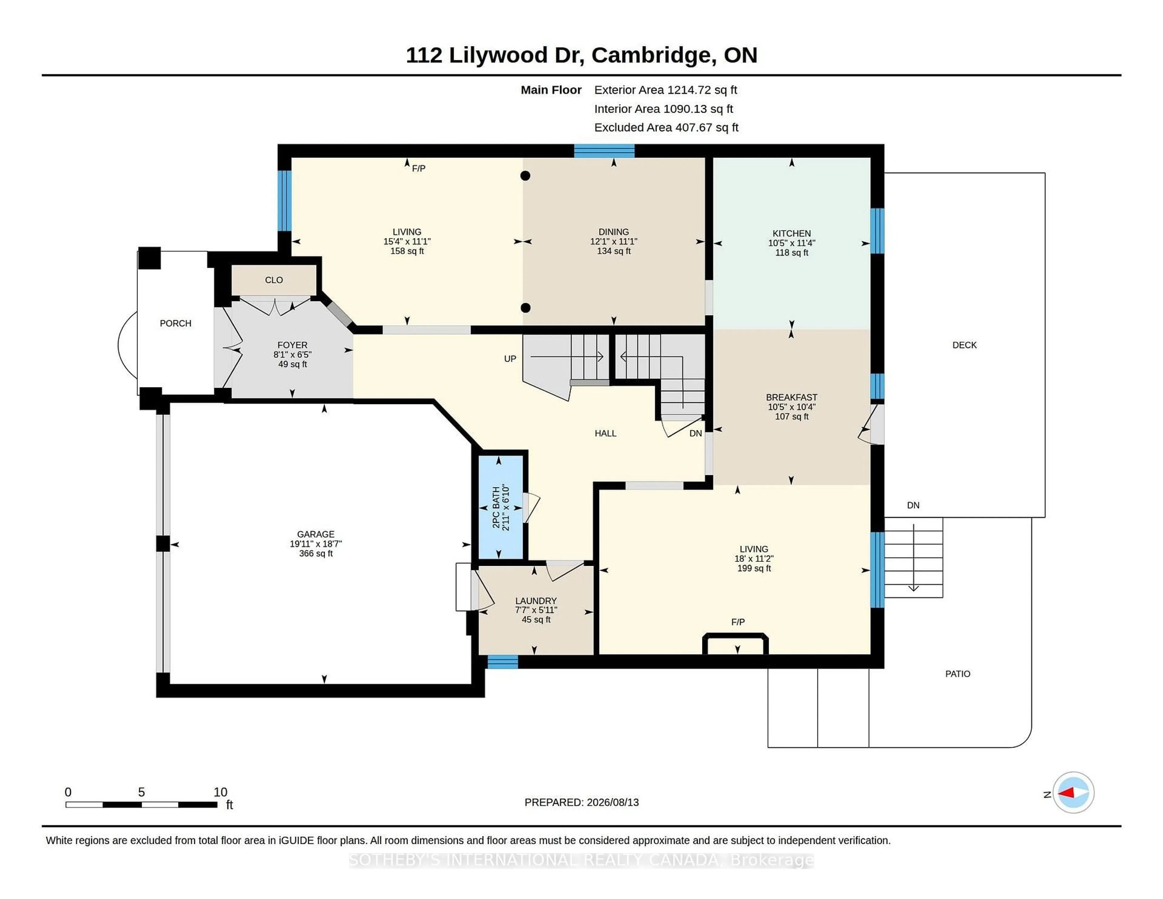 Floor plan for 112 Lilywood Dr, Cambridge Ontario N1P 1H1