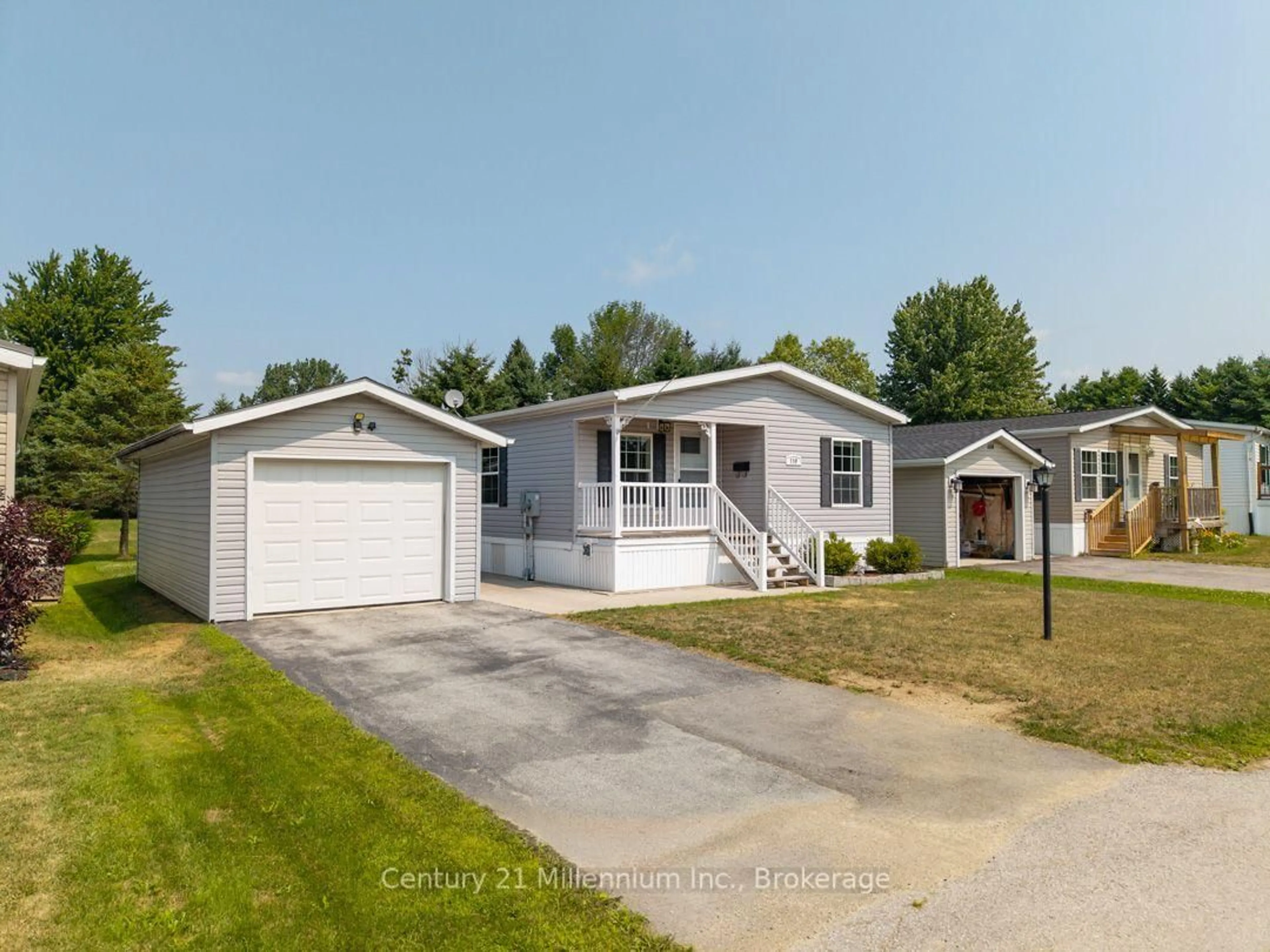 Home with vinyl exterior material, street for 110 Rosewood Dr, Georgian Bluffs Ontario N4K 5N5