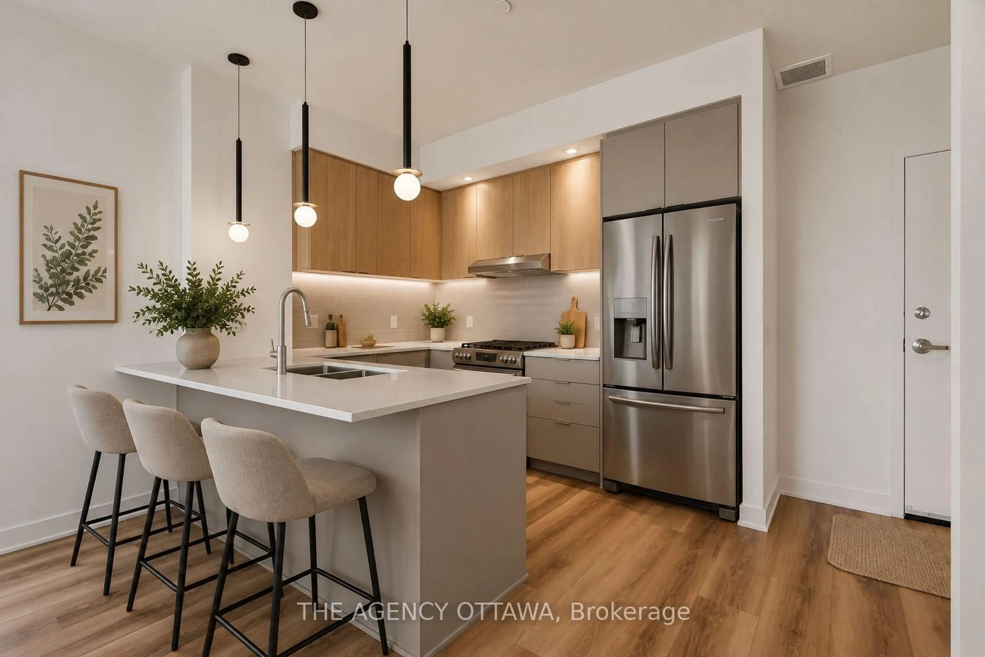 Open concept kitchen, unknown for 3085 Riverside Dr #308, Ottawa Ontario K1V 9R2