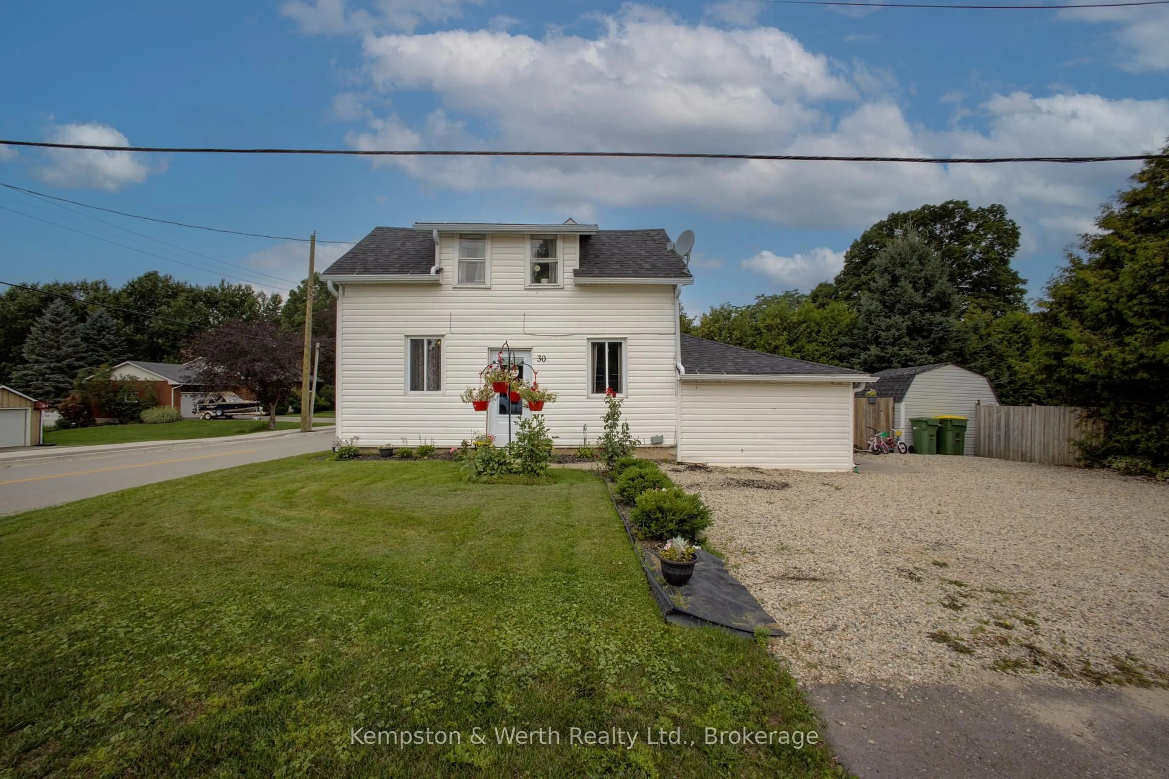 A pic from outside/outdoor area/front of a property/back of a property/a pic from drone, street for 30 Campbell St St, Grey Highlands Ontario N0C 1E0