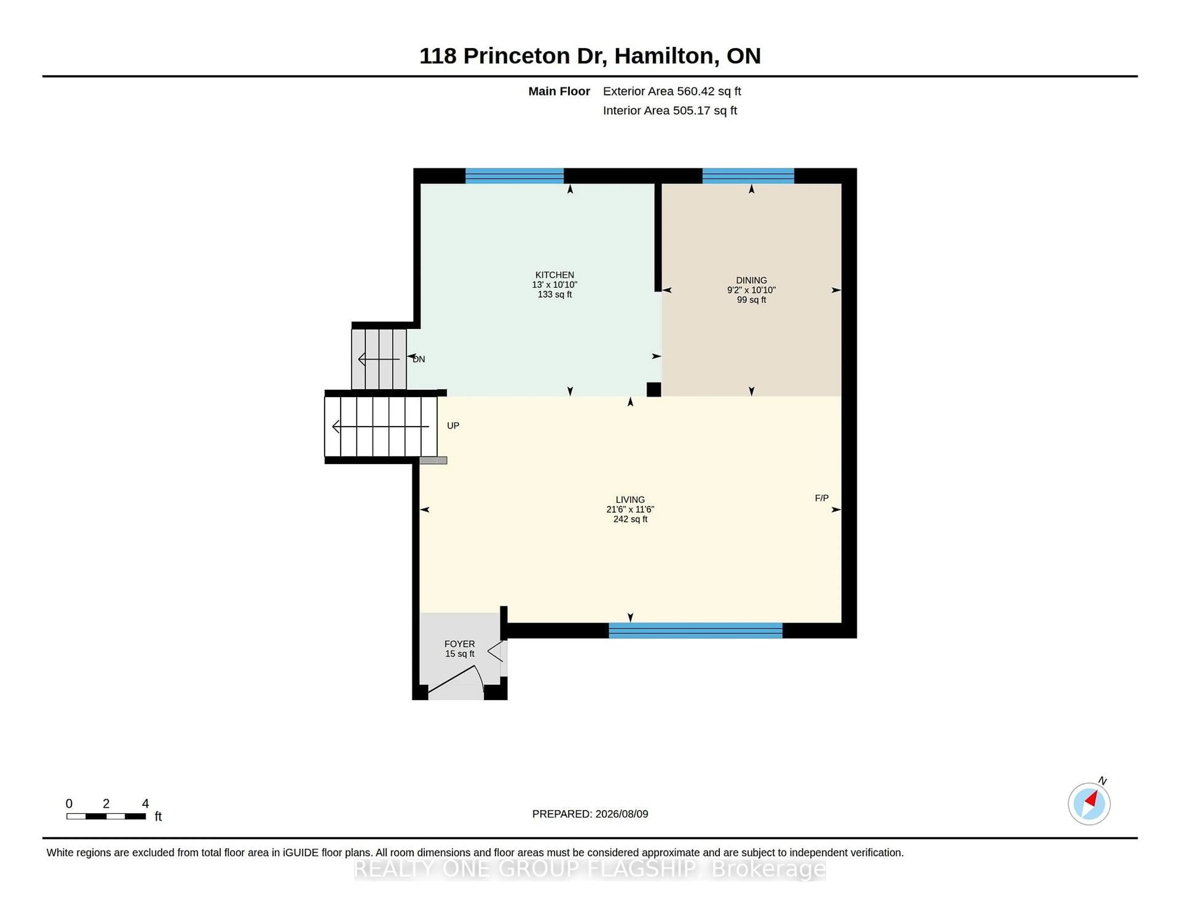 Floor plan for 118 Princeton Dr, Hamilton Ontario L8T 4B7