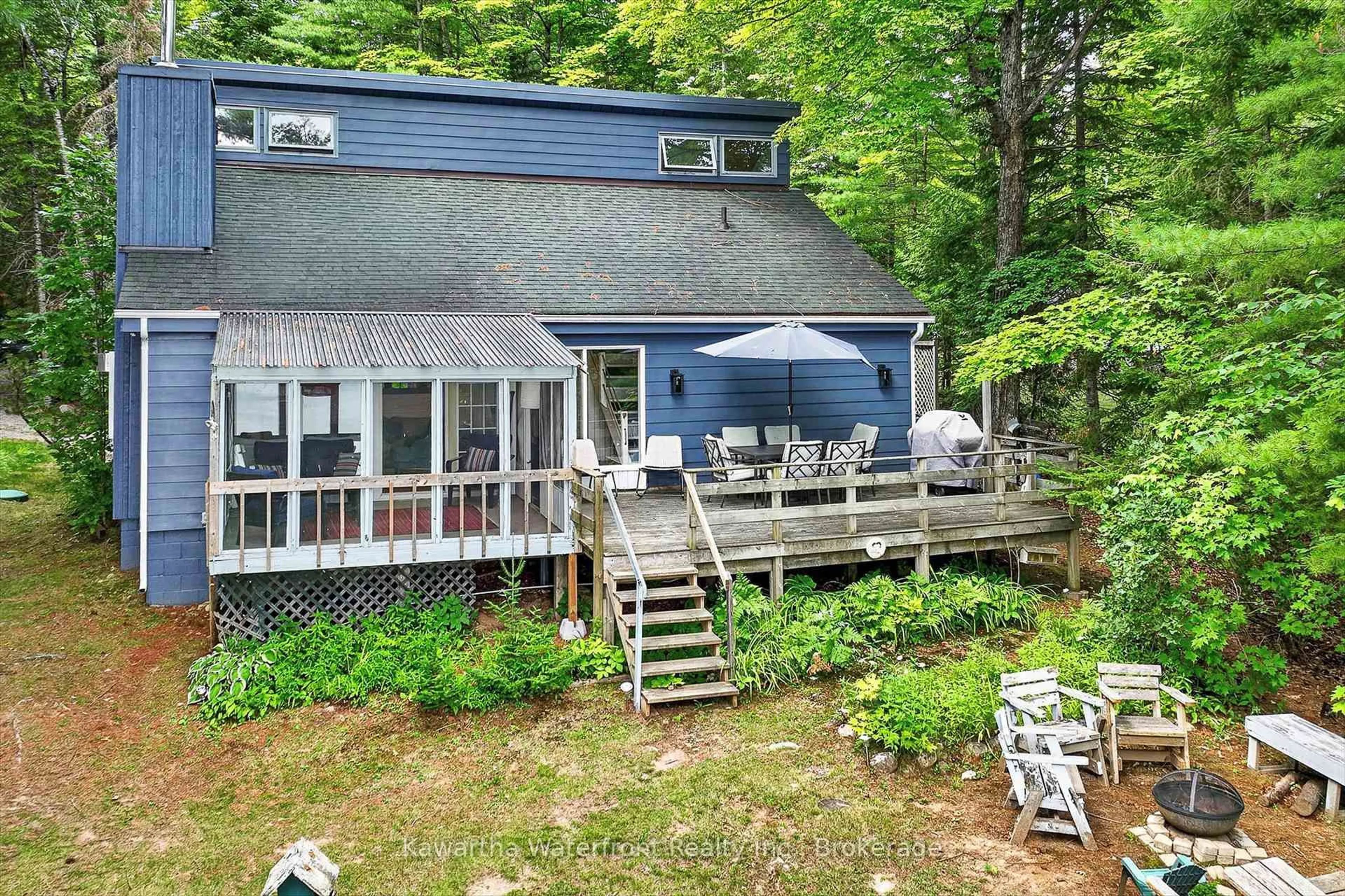 Patio, water/lake/river/ocean view for 1620 Lewis Rd, Highlands East Ontario K0L 1C0