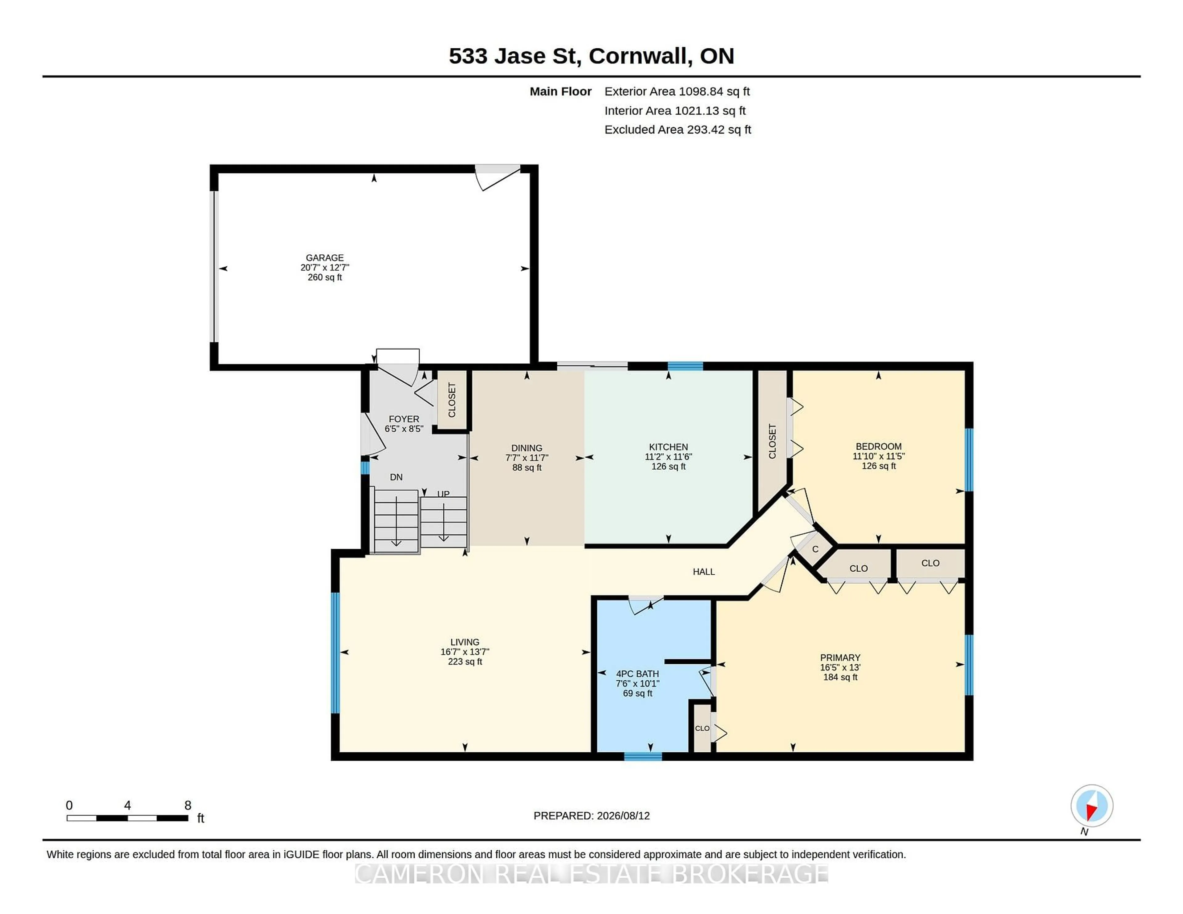 Floor plan for 533 Jase St, Cornwall Ontario K6H 7G5