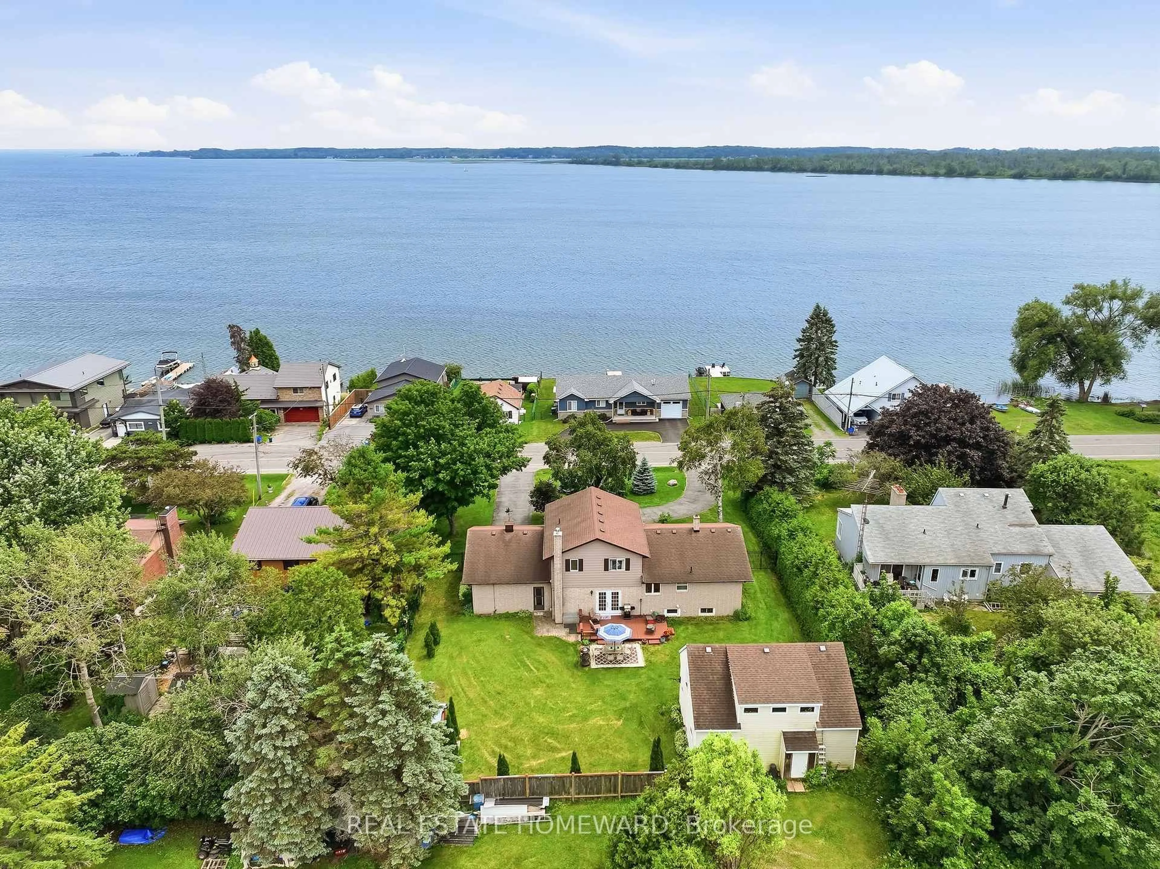 A pic from outside/outdoor area/front of a property/back of a property/a pic from drone, water/lake/river/ocean view for 120 Harbour St, Brighton Ontario K0K 1H0
