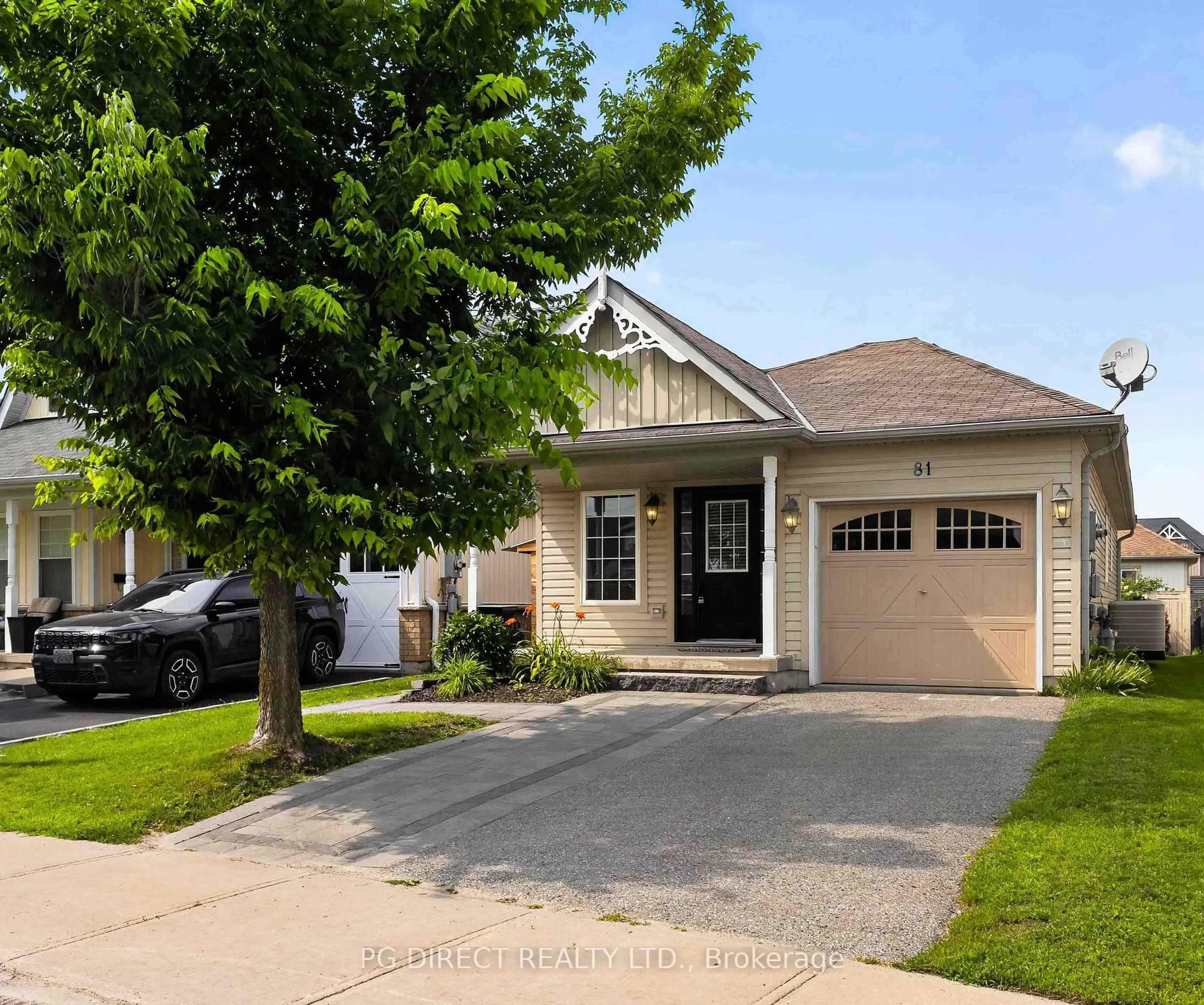Home with vinyl exterior material, street for 81 Thrushwood Tr, Kawartha Lakes Ontario K9V 0B2