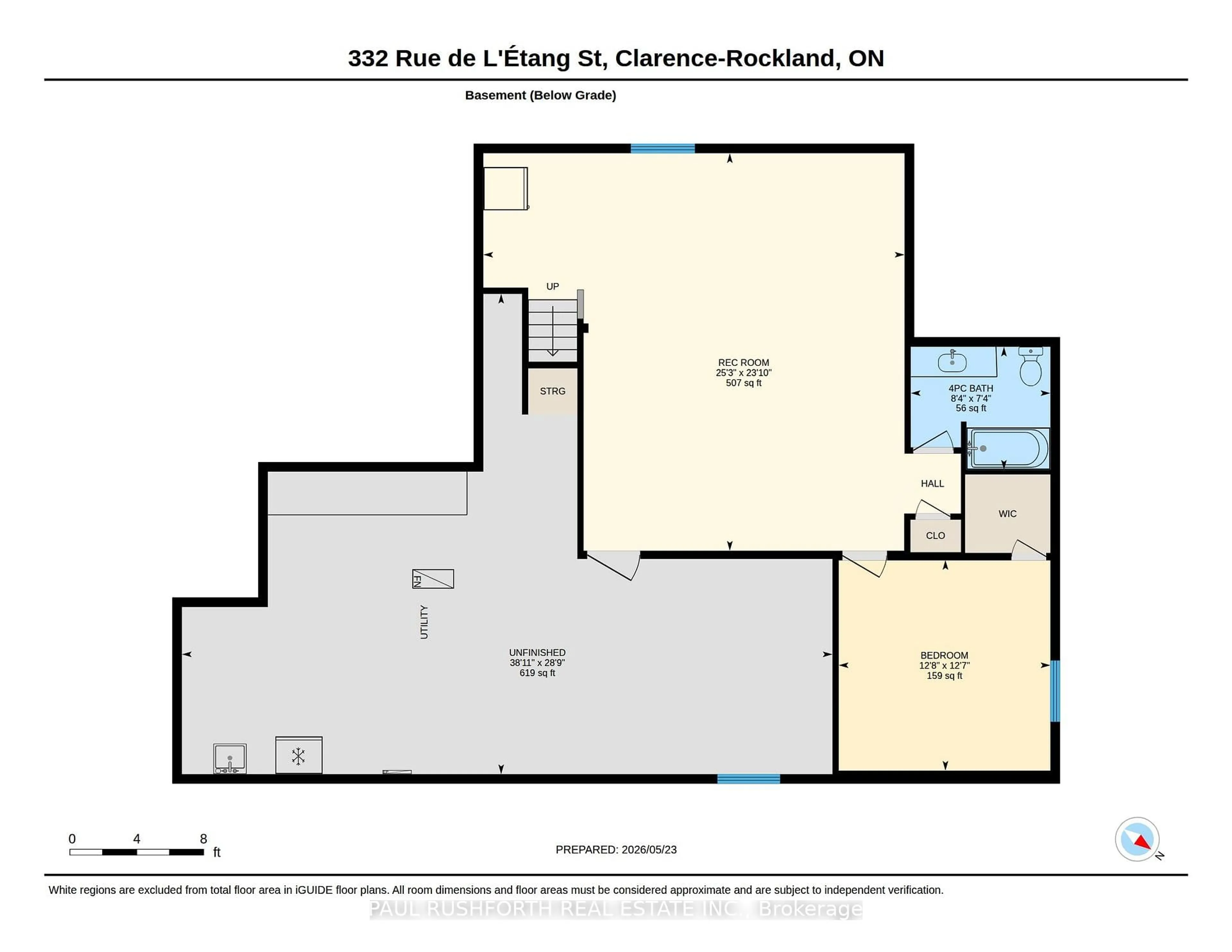 Floor plan for 332 De L'etang St, Clarence-Rockland Ontario K4K 0K2