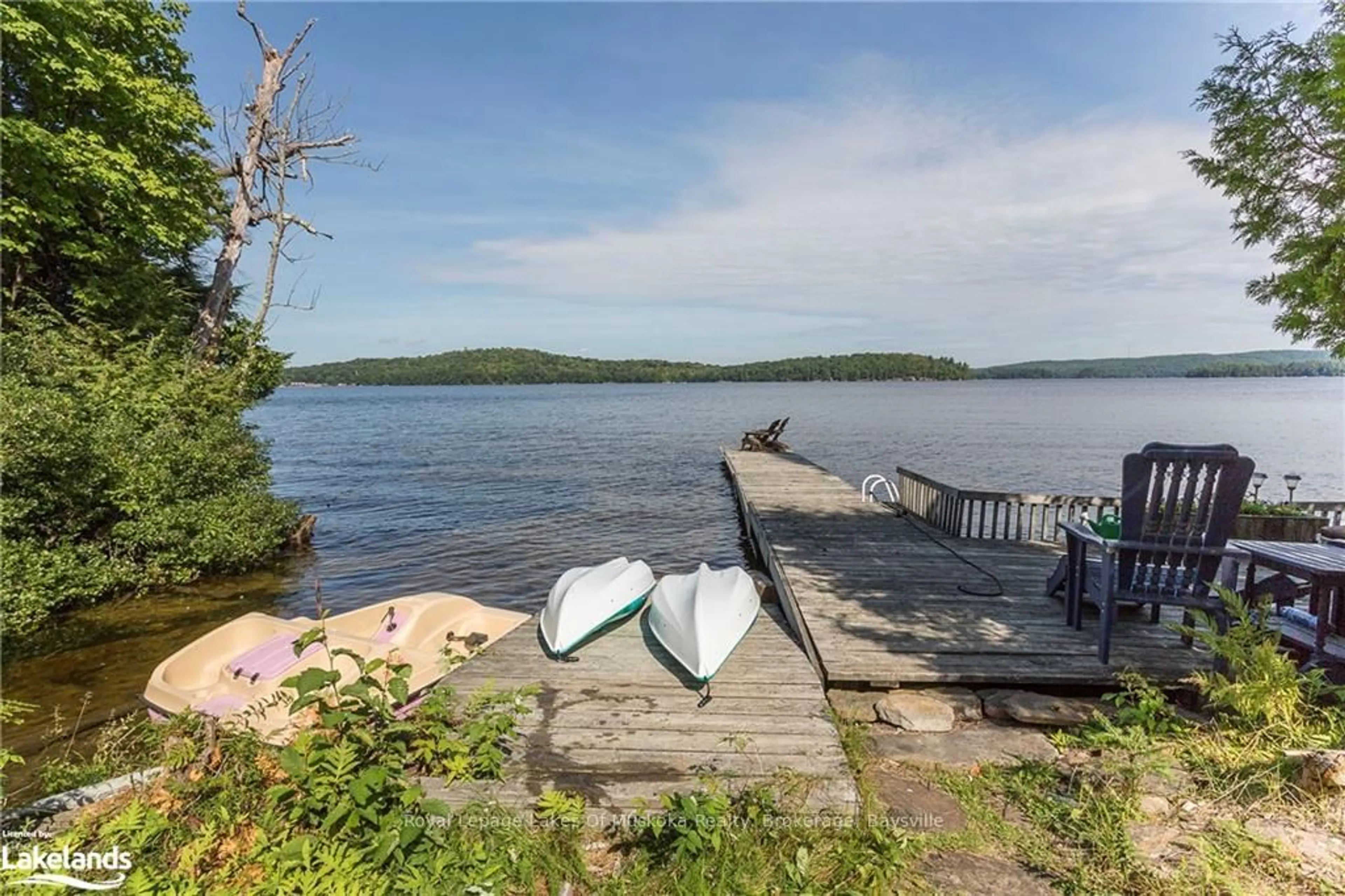 Patio, water/lake/river/ocean view for 1378 OLD HIGHWAY 117 Rd, Lake of Bays Ontario P0B 1A0