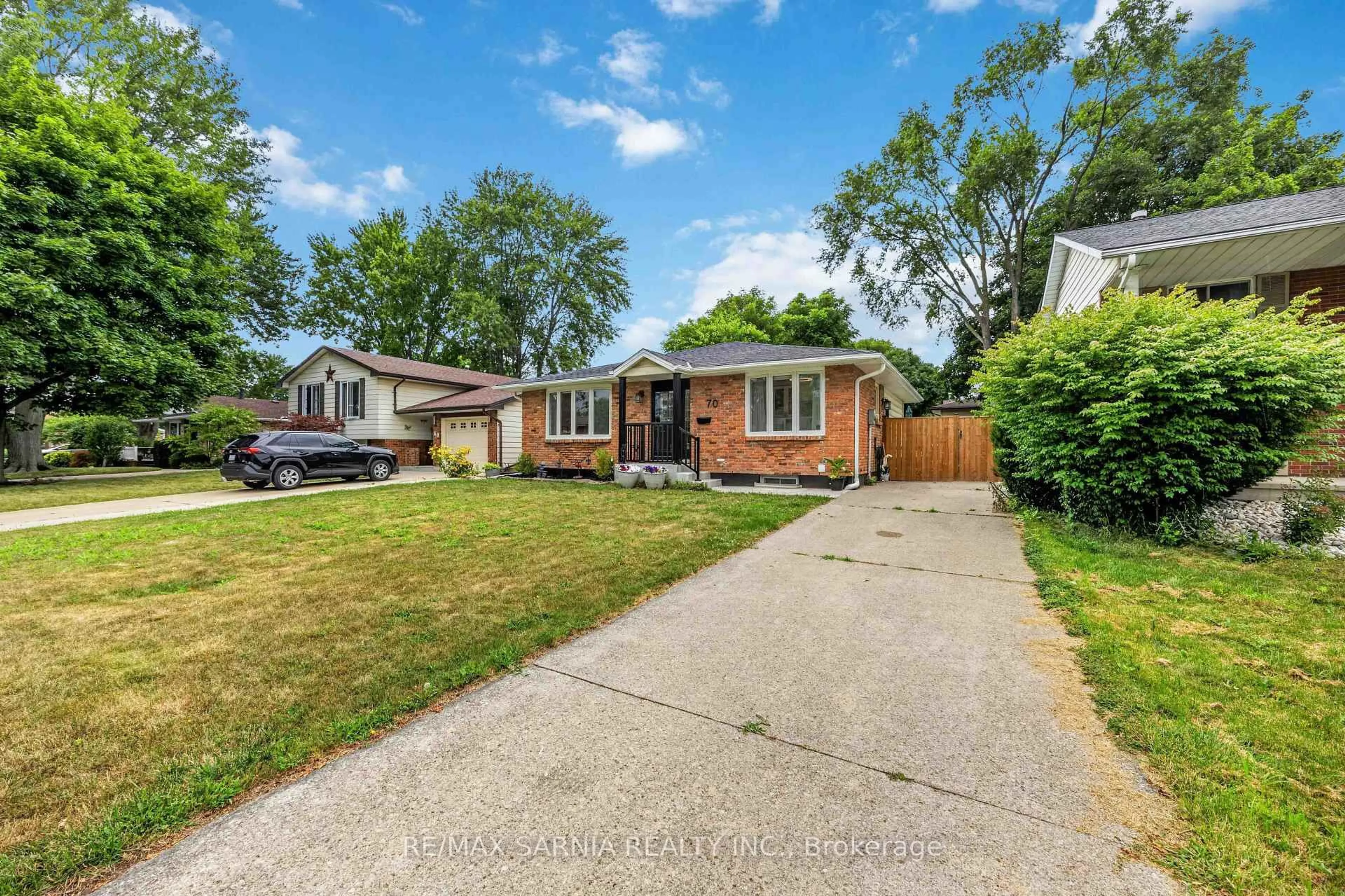 Home with brick exterior material, street for 70 Turner Dr, Sarnia Ontario N7S 4L3