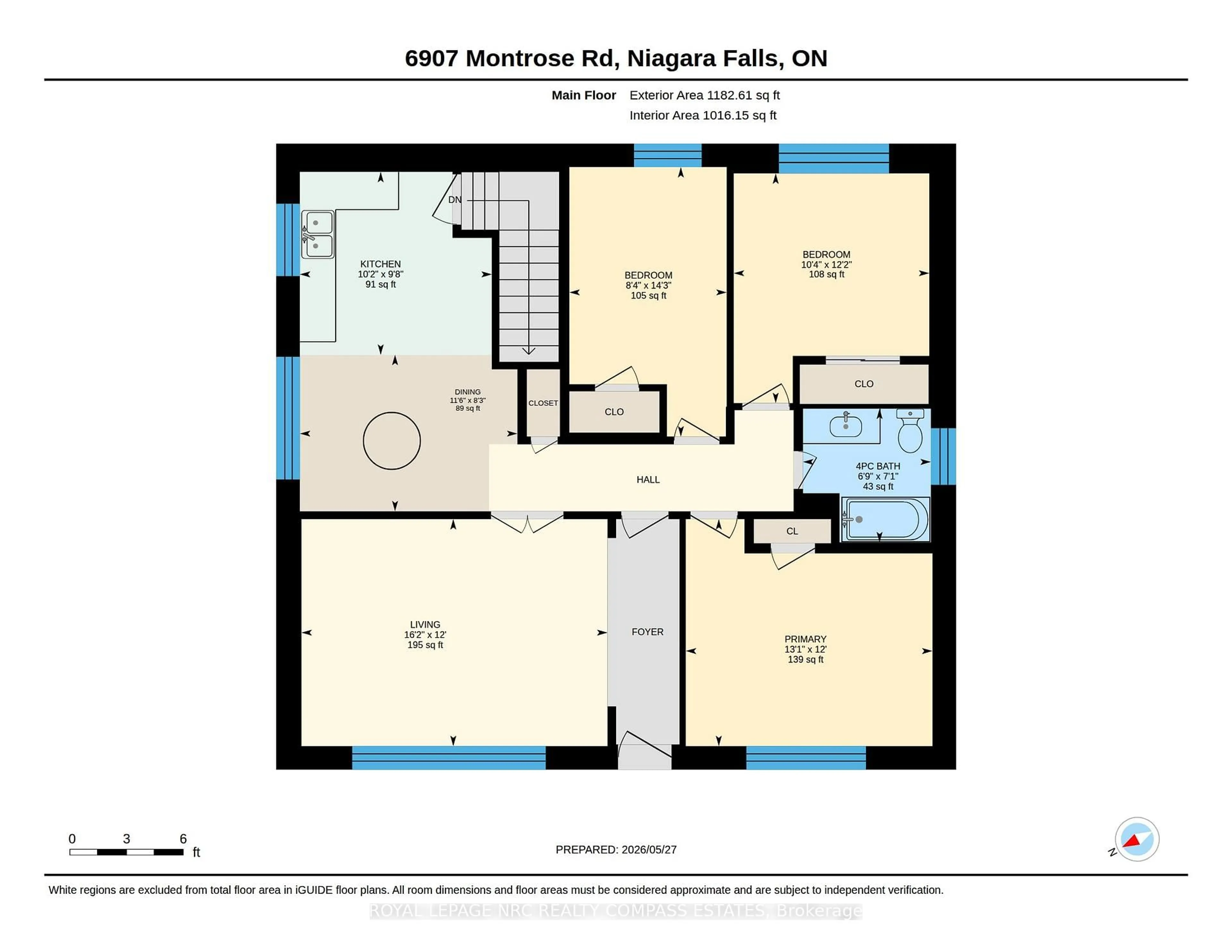 Floor plan for 6709 Montrose Rd, Niagara Falls Ontario L2H 0Z6