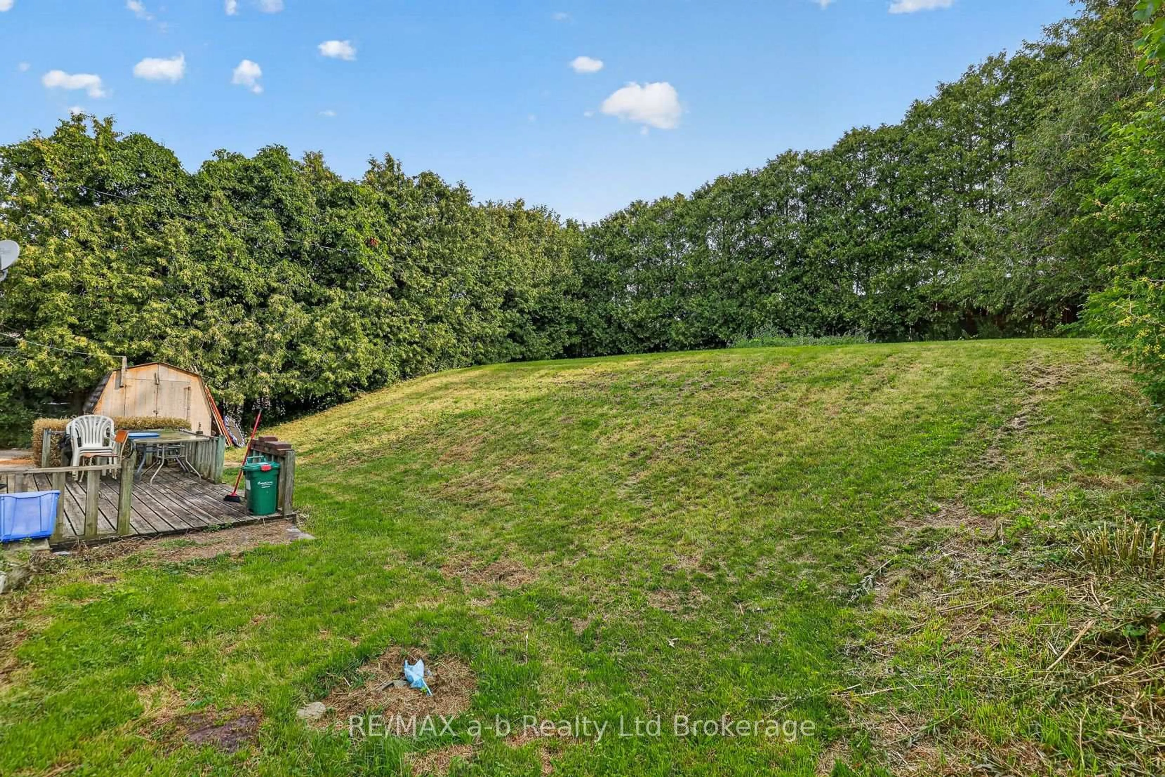 A pic from outside/outdoor area/front of a property/back of a property/a pic from drone, forest/trees view for 19 Spruce Rd, South-West Oxford Ontario N0J 1A0