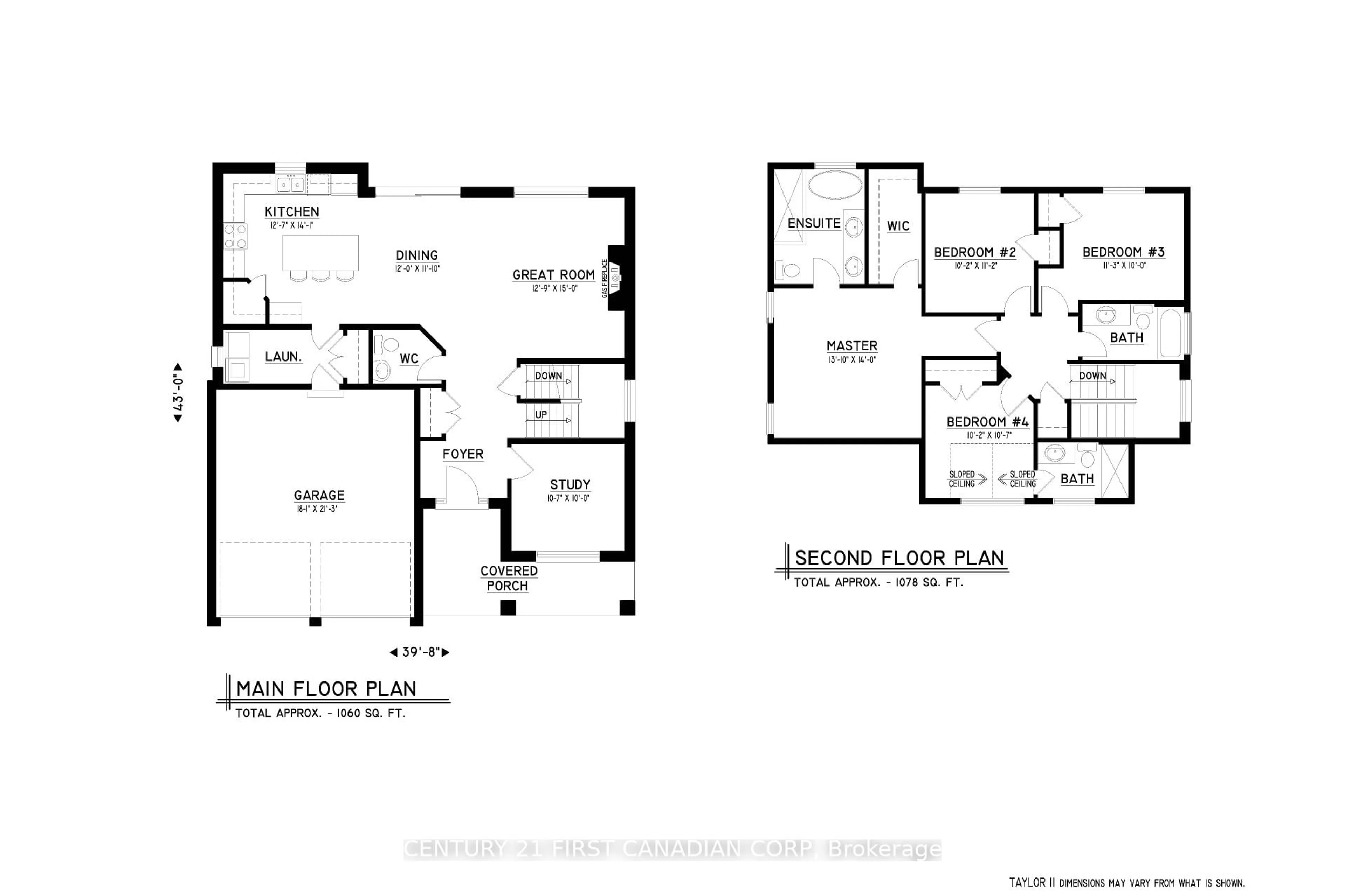 Floor plan for 158 Watts Dr #(Lot 48), Lucan Biddulph Ontario N0M 2J0