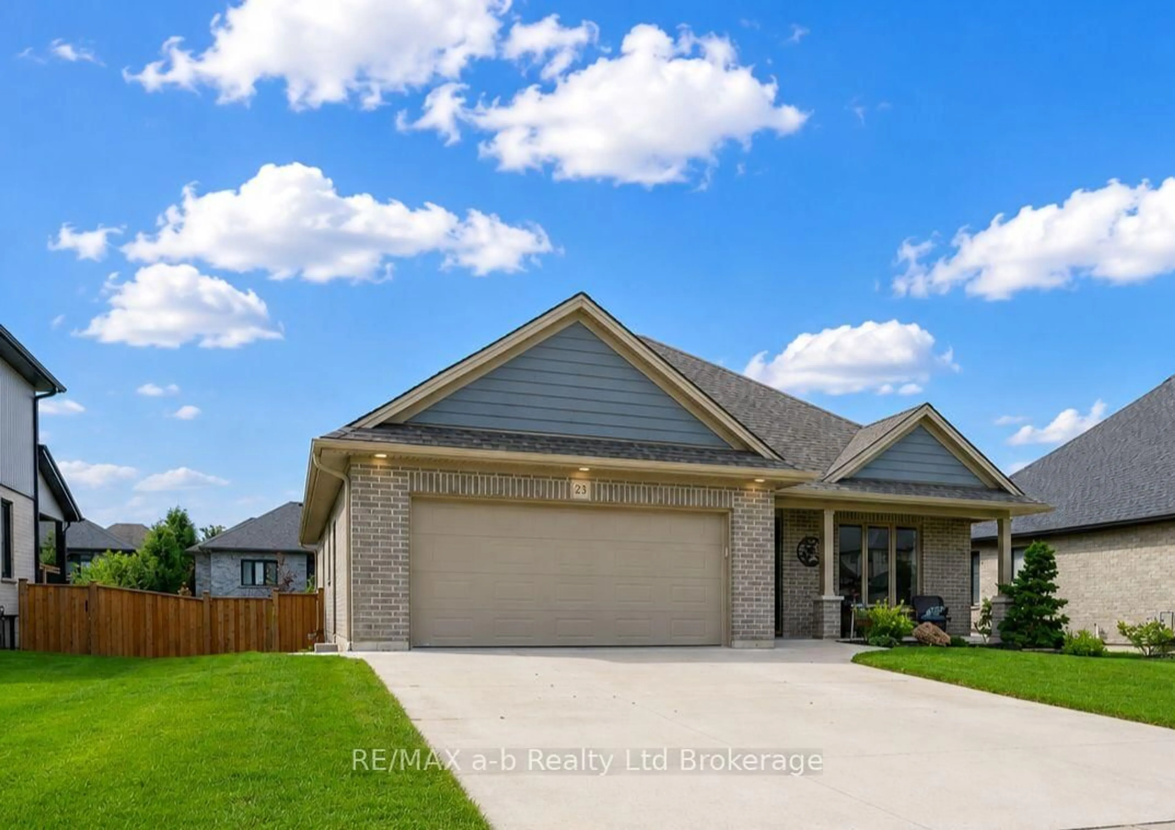 Home with brick exterior material, street for 23 BROOKSIDE Lane, Tillsonburg Ontario N4G 0A1
