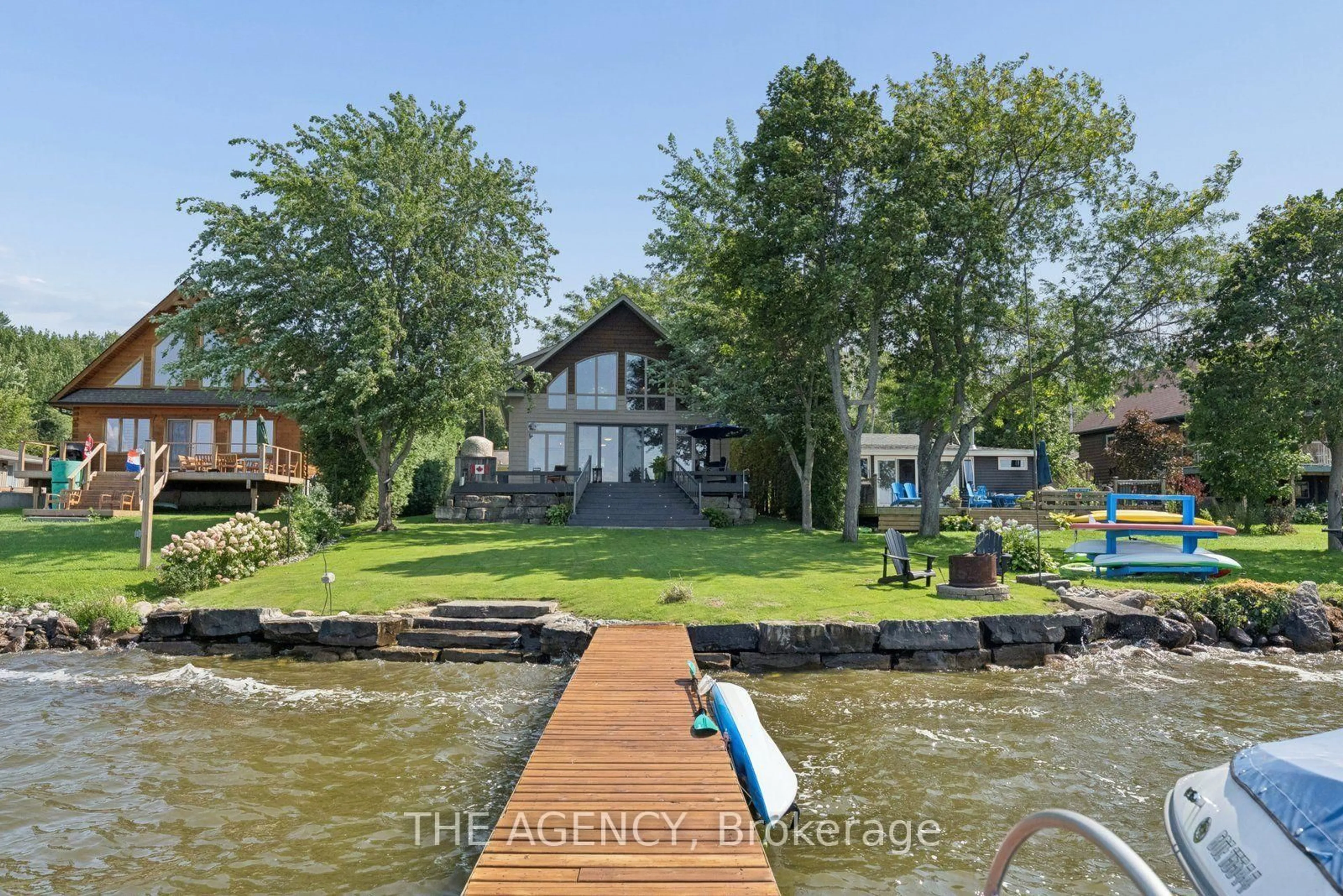 A pic from outside/outdoor area/front of a property/back of a property/a pic from drone, water/lake/river/ocean view for 5269 Oriole Beach Rd #280, Hamilton Township Ontario K0K 2E0