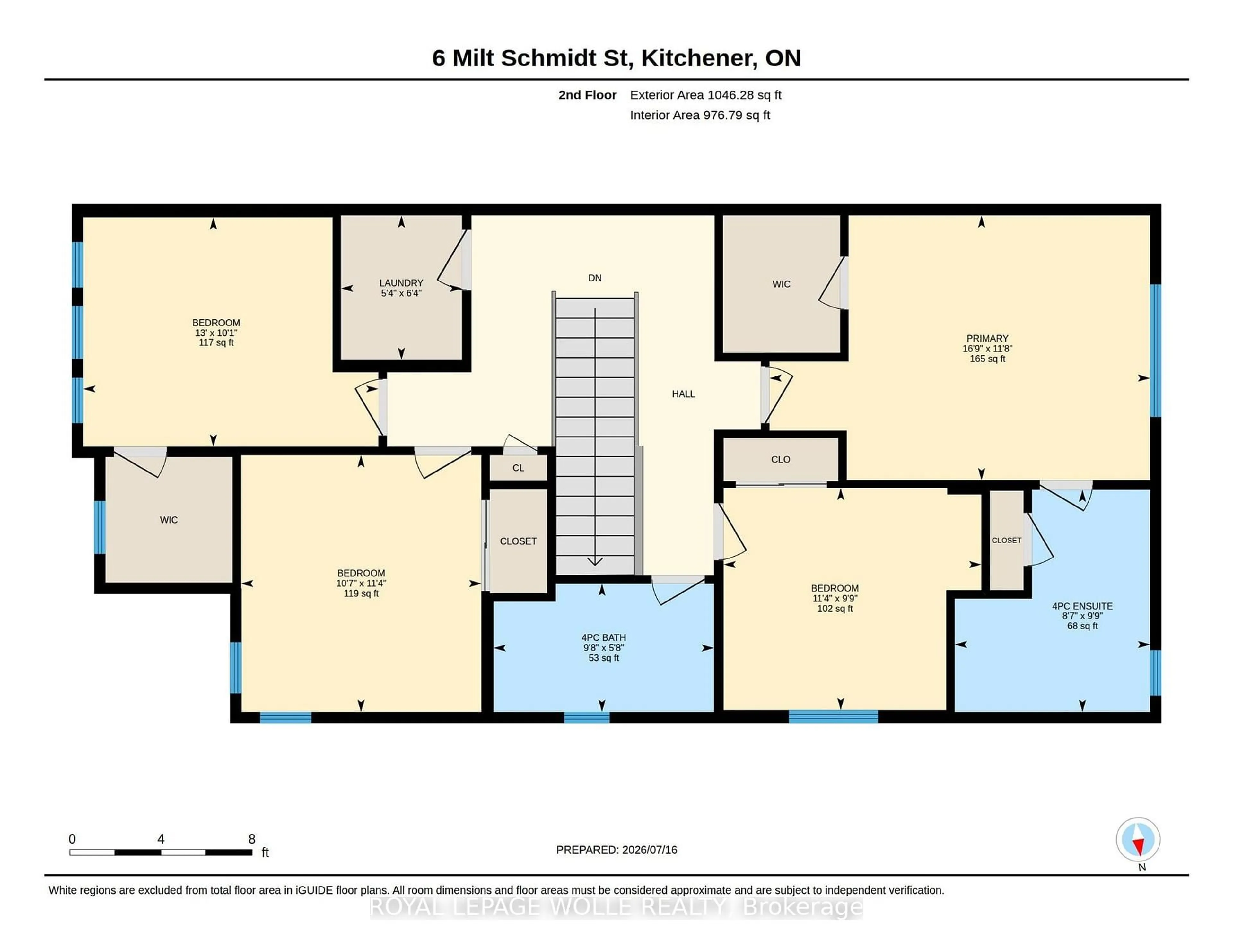 Floor plan for 6 Milt Schmidt St, Kitchener Ontario N2R 0T2