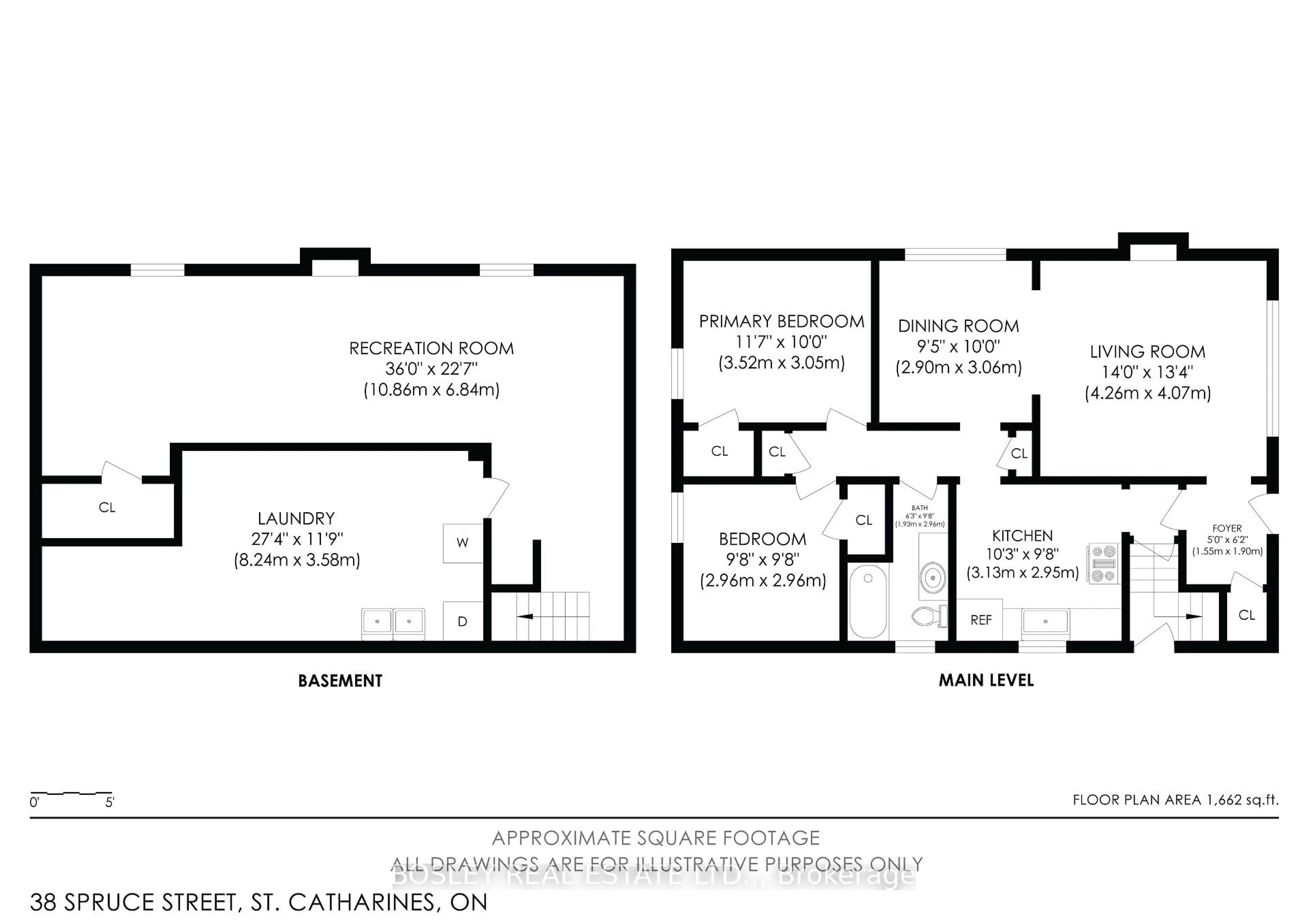 Floor plan for 38 Spruce St, St. Catharines Ontario L2R 1B5