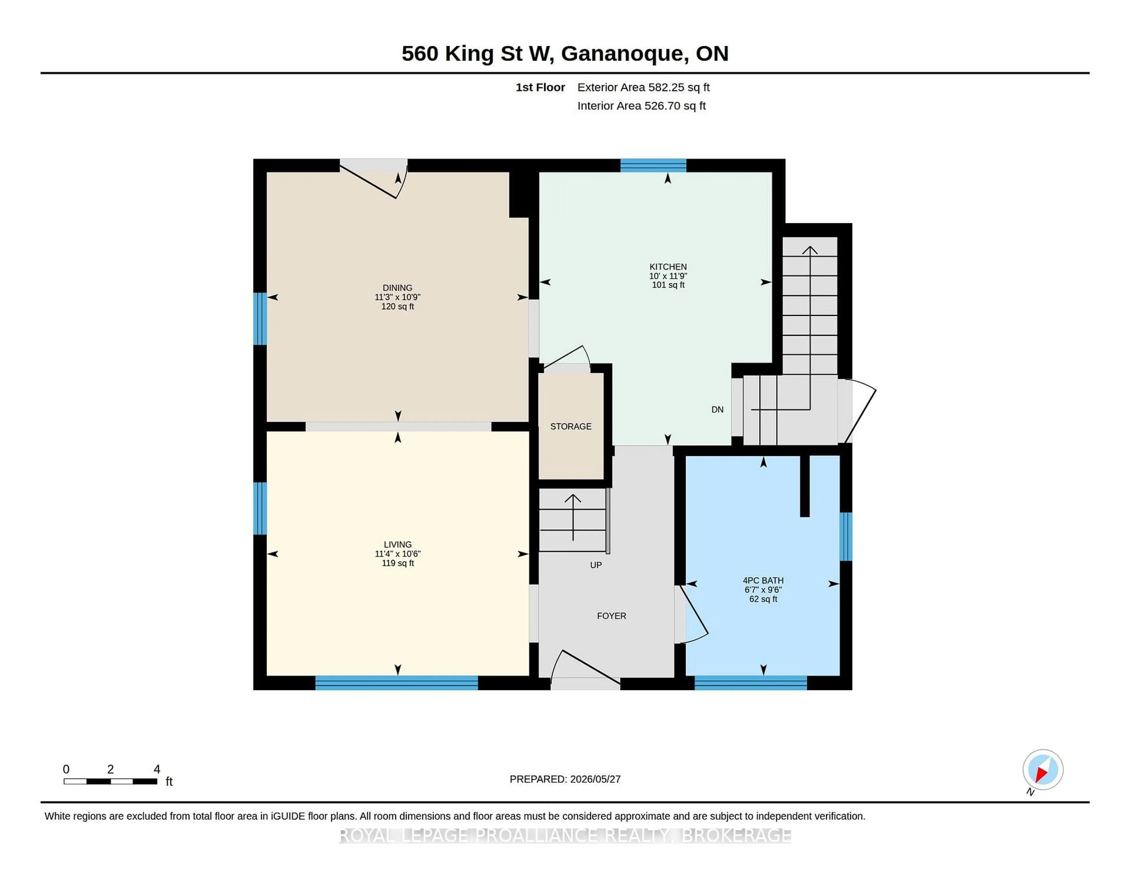 Floor plan for 560 King St, Gananoque Ontario K7G 2H1