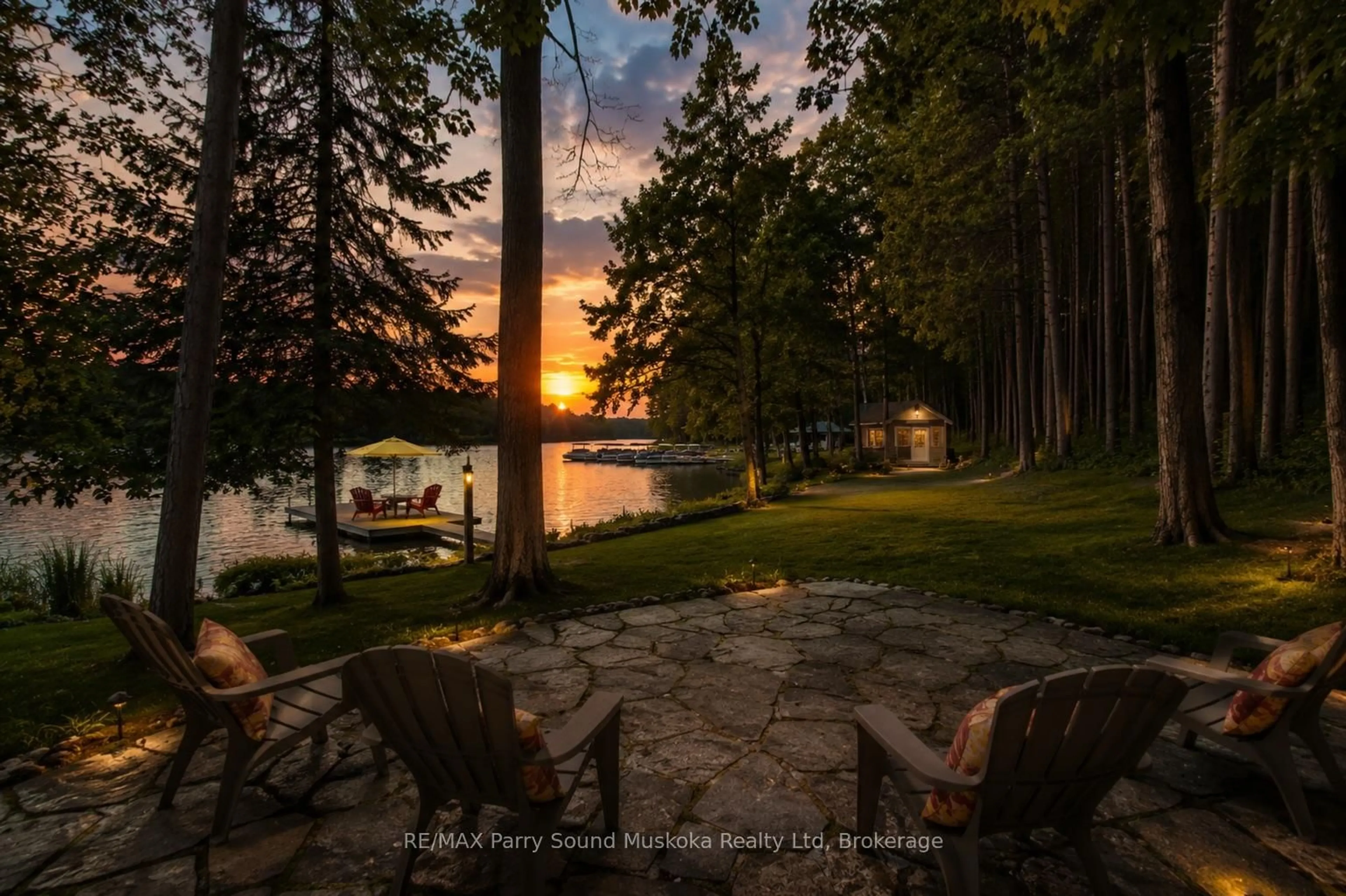 Patio, water/lake/river/ocean view for 587 Centre Rd, McKellar Ontario P2A 0B4