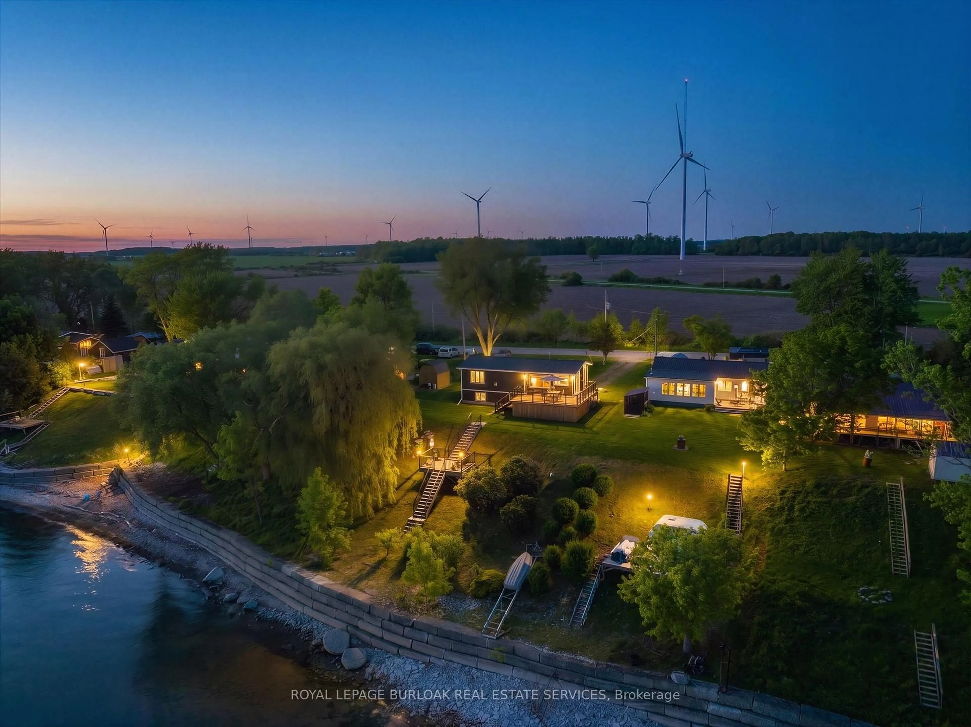 A pic from outside/outdoor area/front of a property/back of a property/a pic from drone, water/lake/river/ocean view for 402 South Coast Dr, Haldimand Ontario N0A 1L0