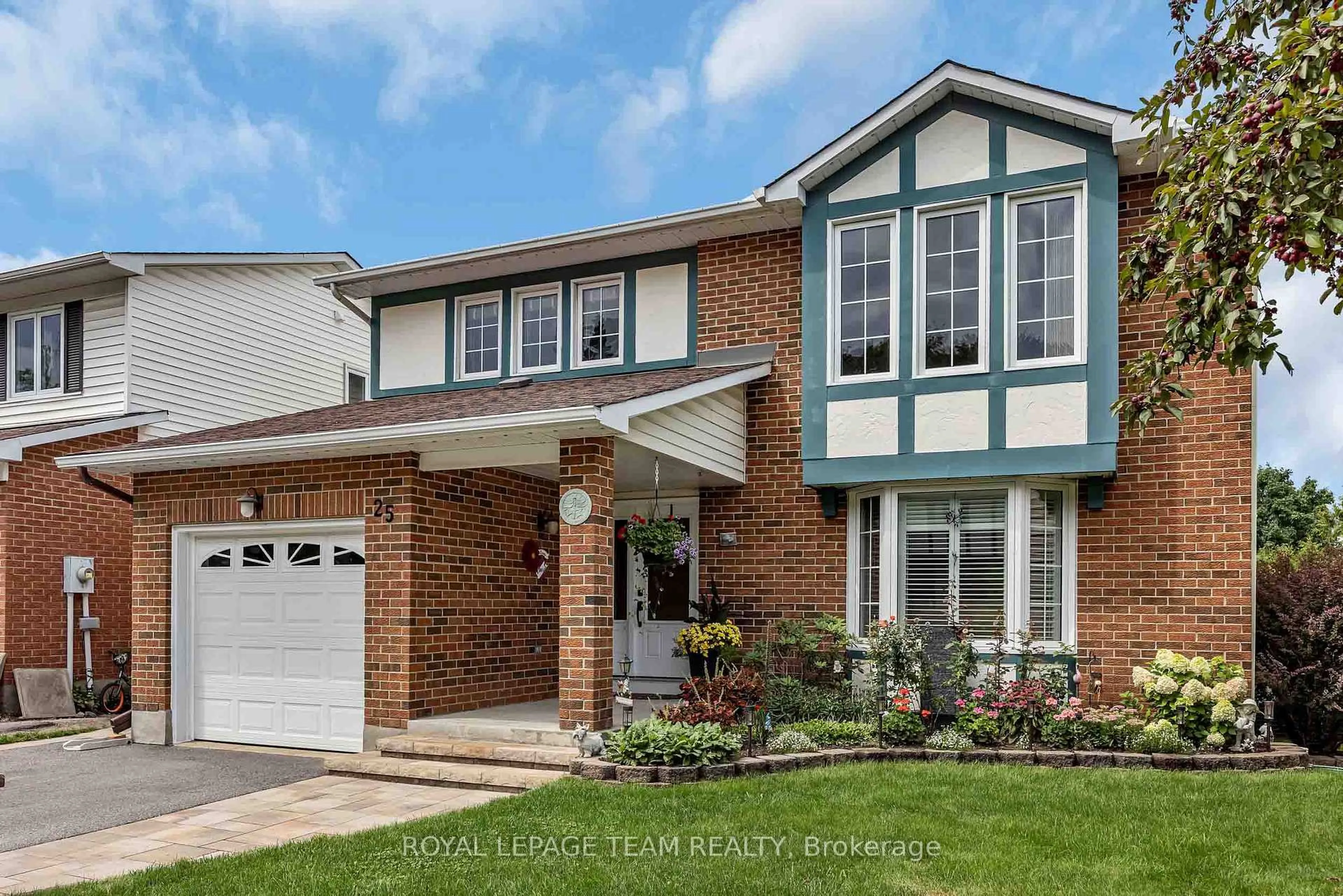 Home with brick exterior material, street for 25 Tamblyn Cres, Kanata Ontario K2L 3A5