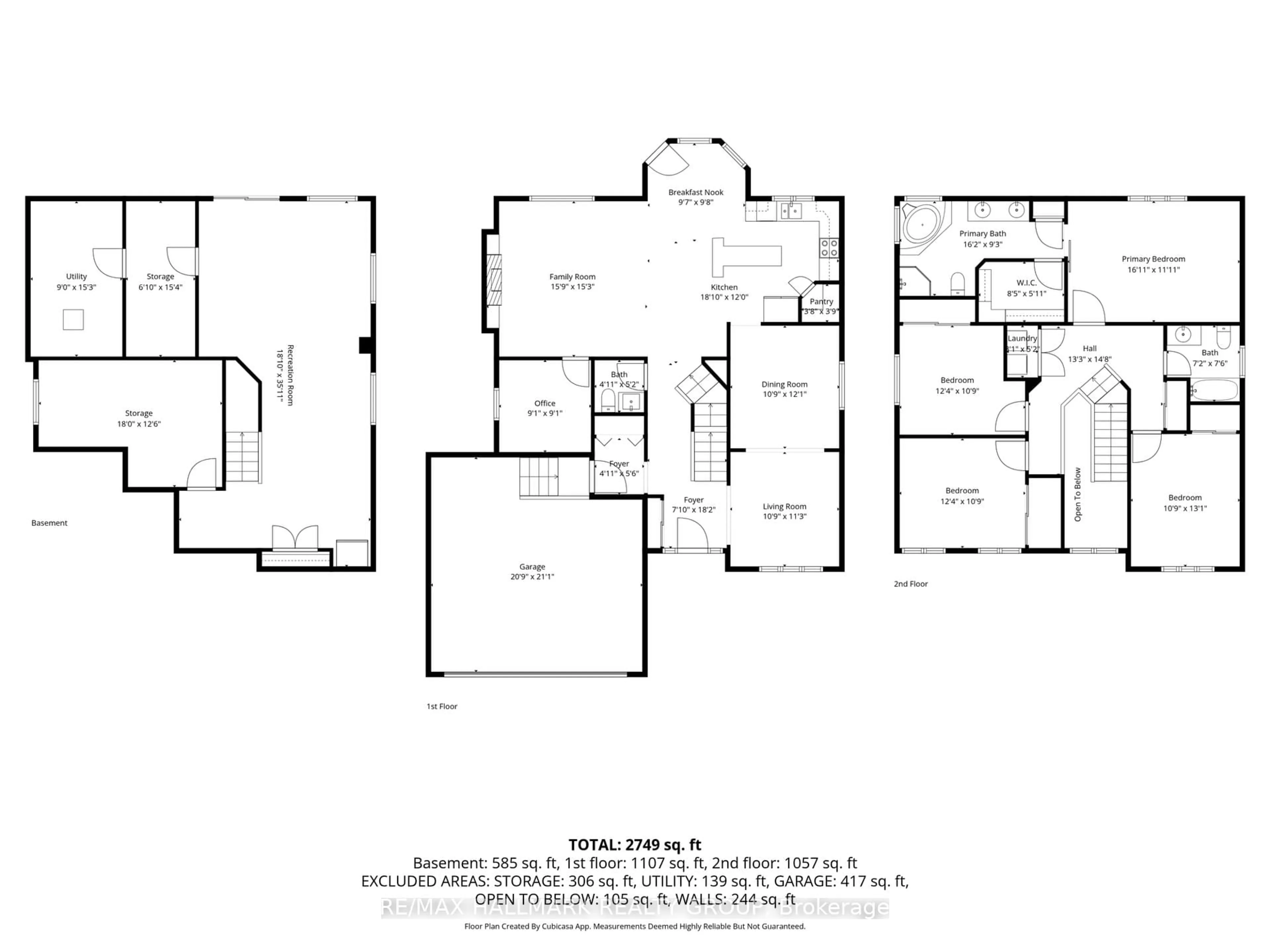 Floor plan for 1021 Kingswood St, Brockville Ontario K6V 7G1