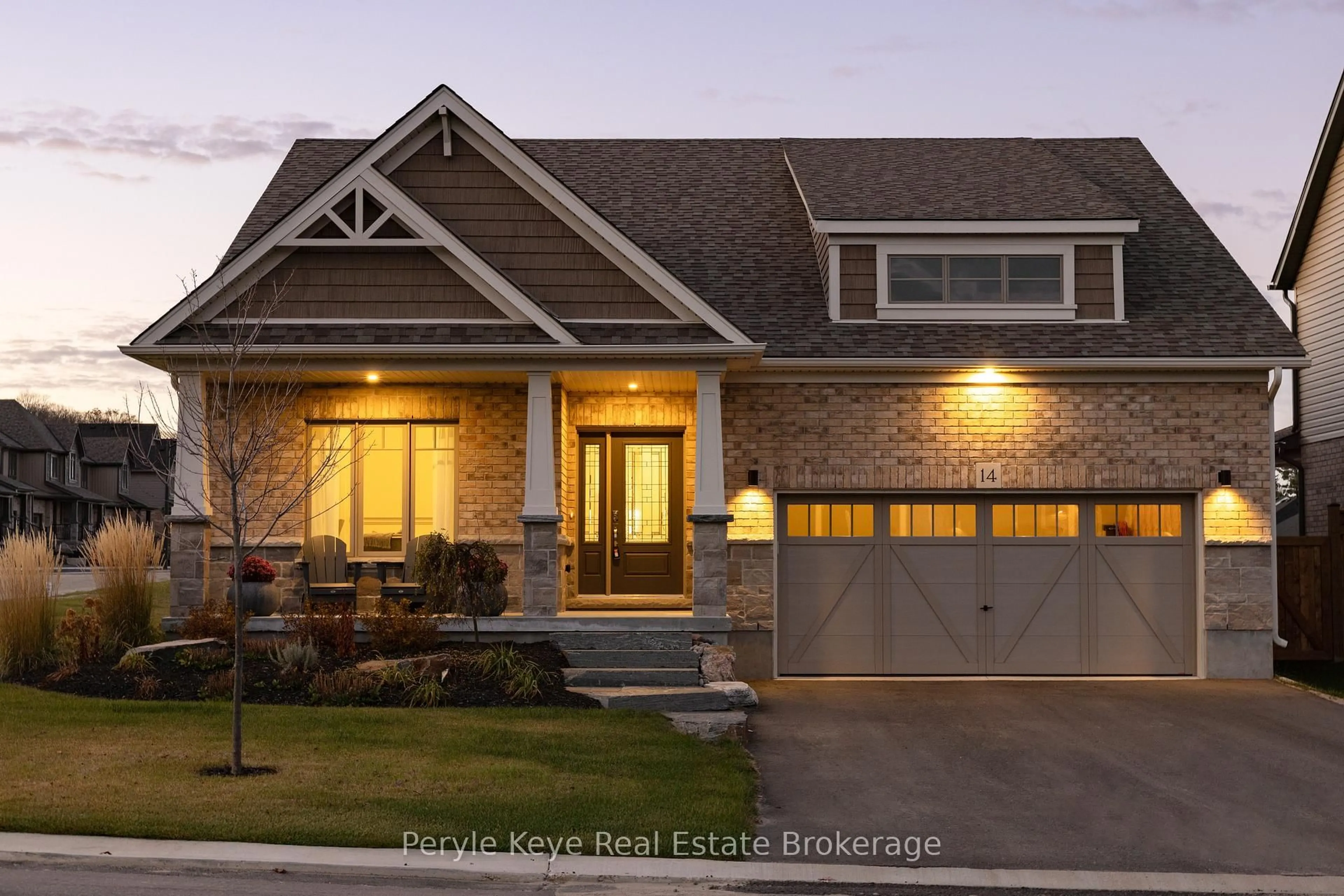 Home with brick exterior material, street for 14 Charles Morley Blvd, Huntsville Ontario P1H 0G5