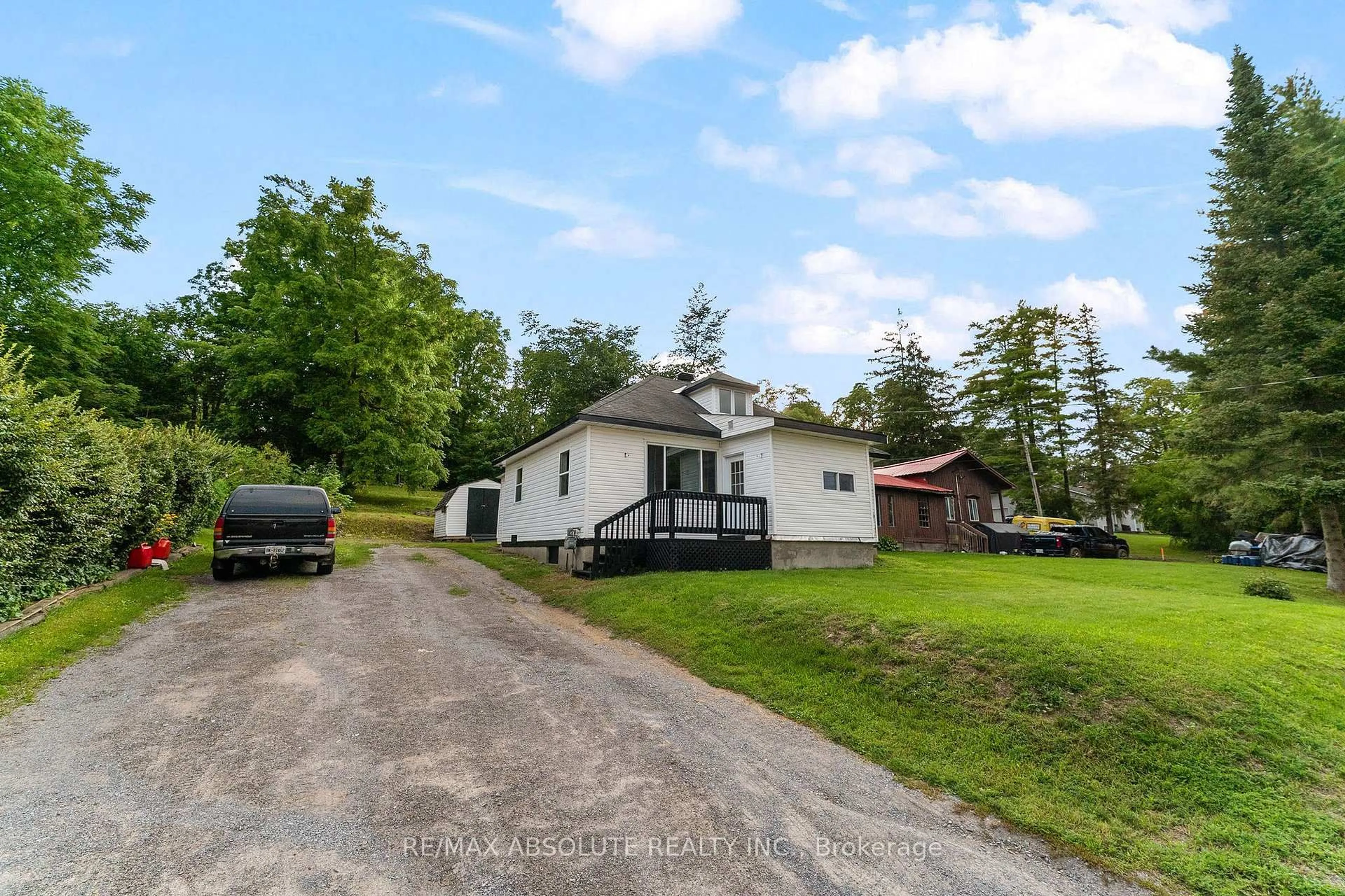 A pic from outside/outdoor area/front of a property/back of a property/a pic from drone, street for 853 B River Rd, Braeside Ontario K0A 1G0