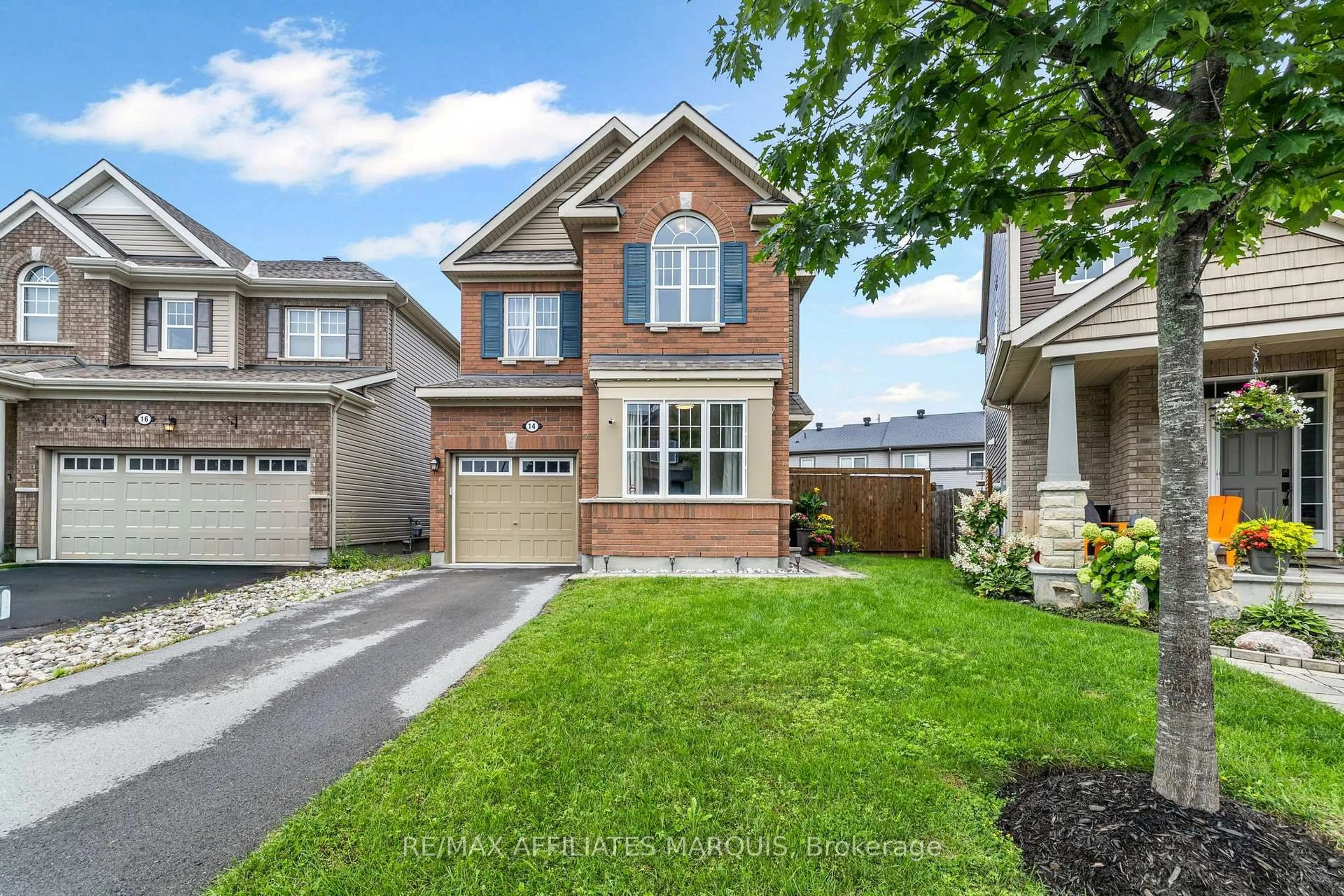 Home with brick exterior material, street for 14 Sweetbay Circ, Ottawa Ontario K2S 0W8