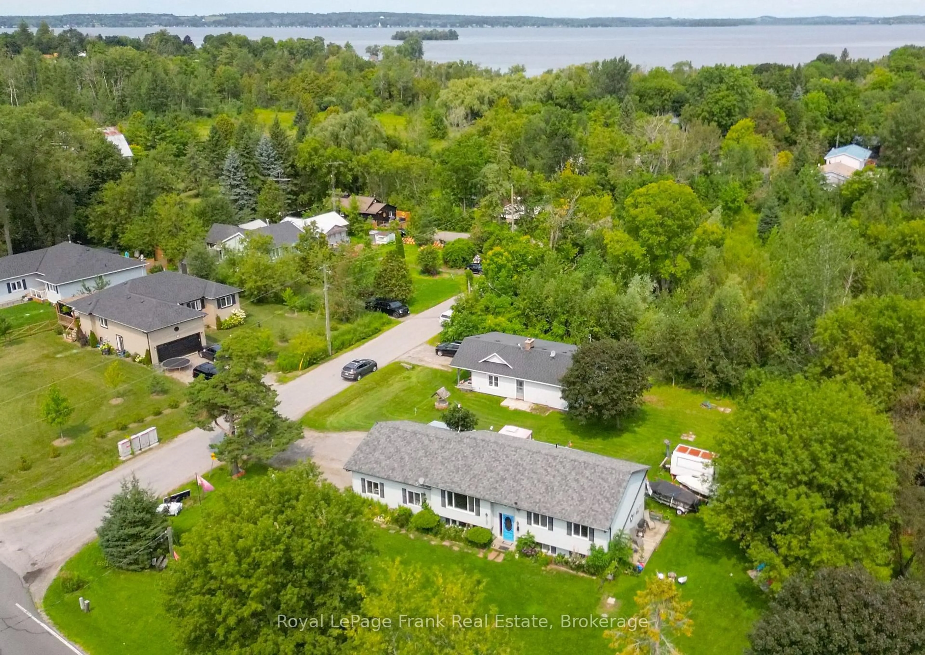 A pic from outside/outdoor area/front of a property/back of a property/a pic from drone, water/lake/river/ocean view for 5363 Young St, Hamilton Township Ontario K0K 2H0