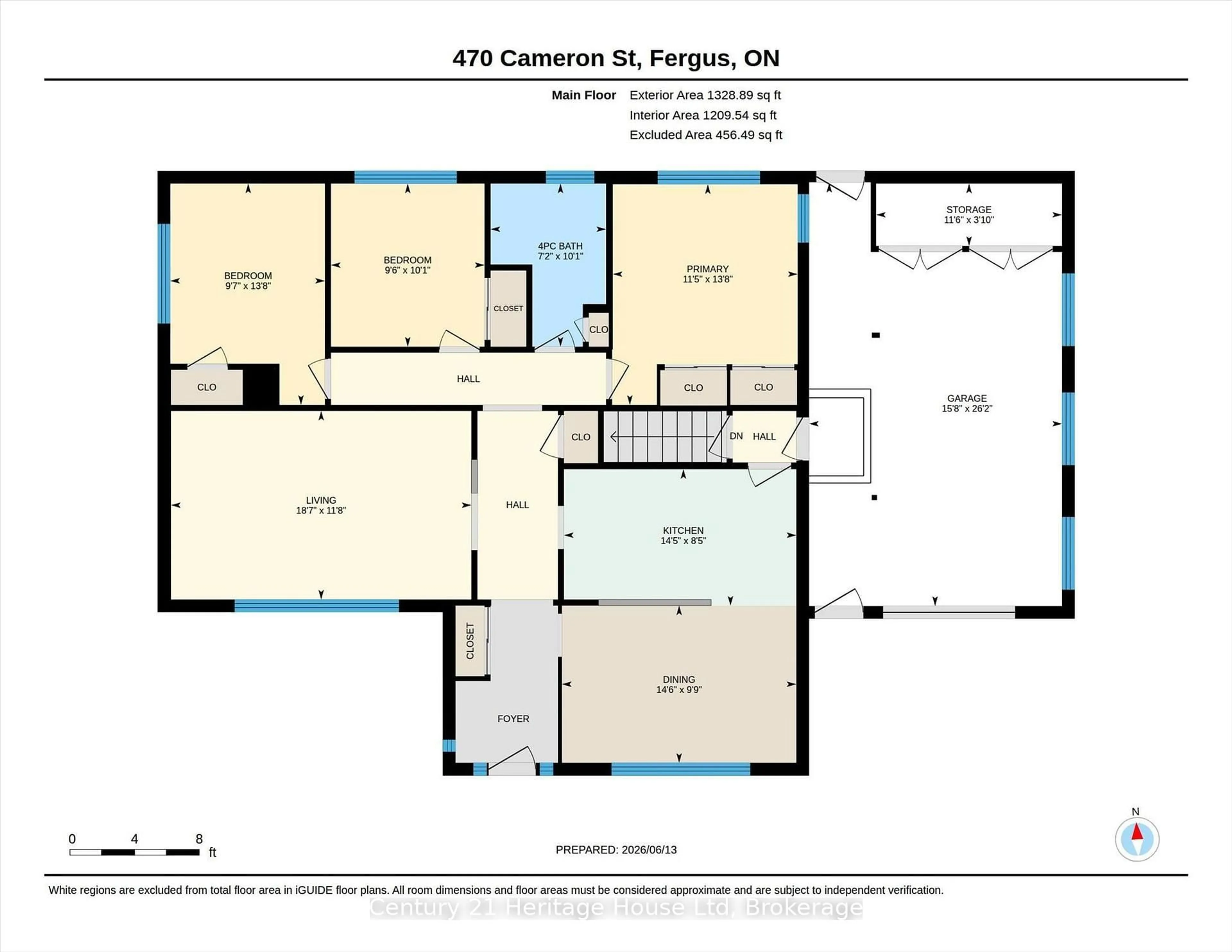 Floor plan for 470 Cameron St, Centre Wellington Ontario N1M 2G4