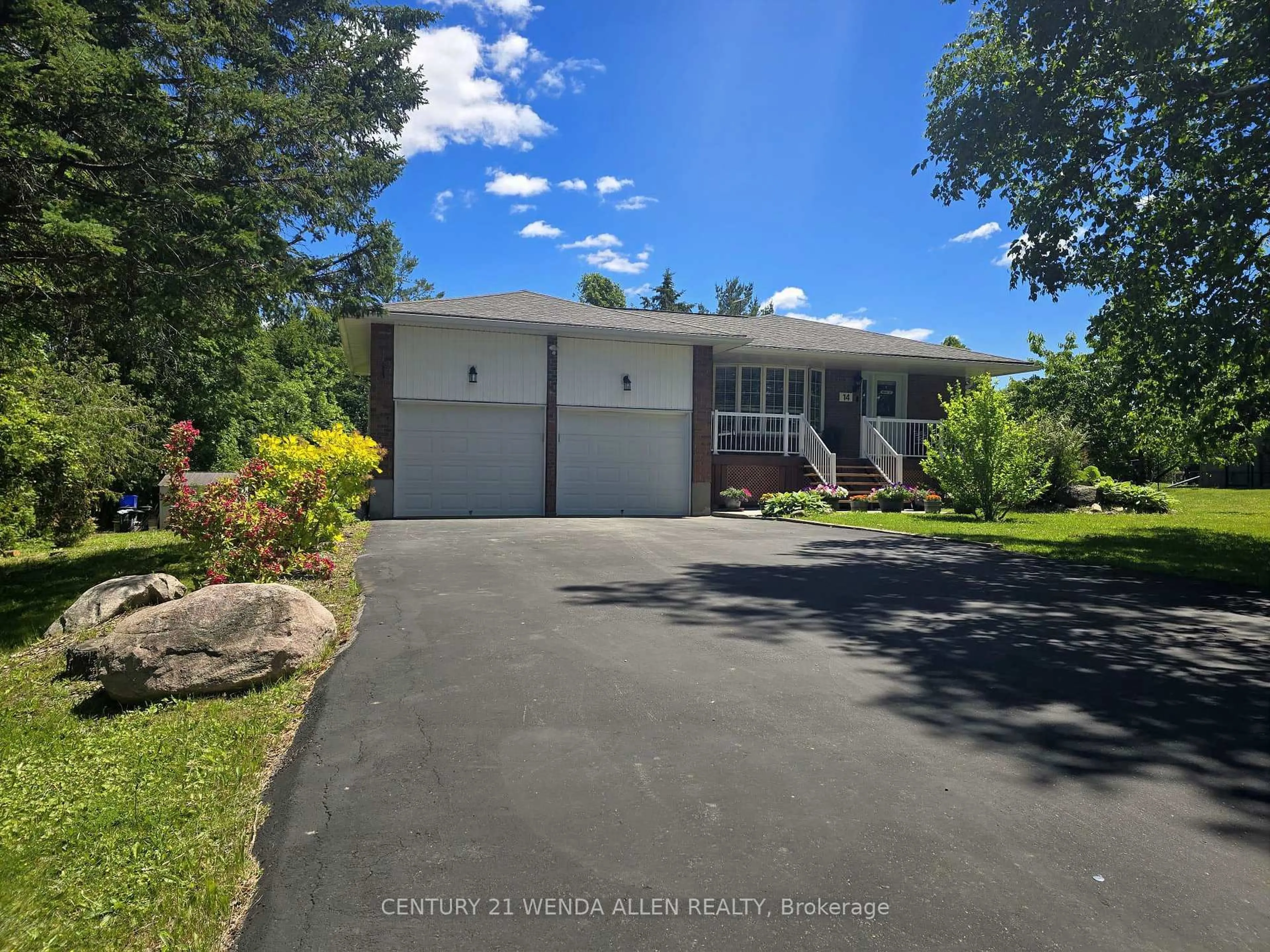 A pic from outside/outdoor area/front of a property/back of a property/a pic from drone, unknown for 14 Manvers Dr, Kawartha Lakes Ontario L0B 1K0