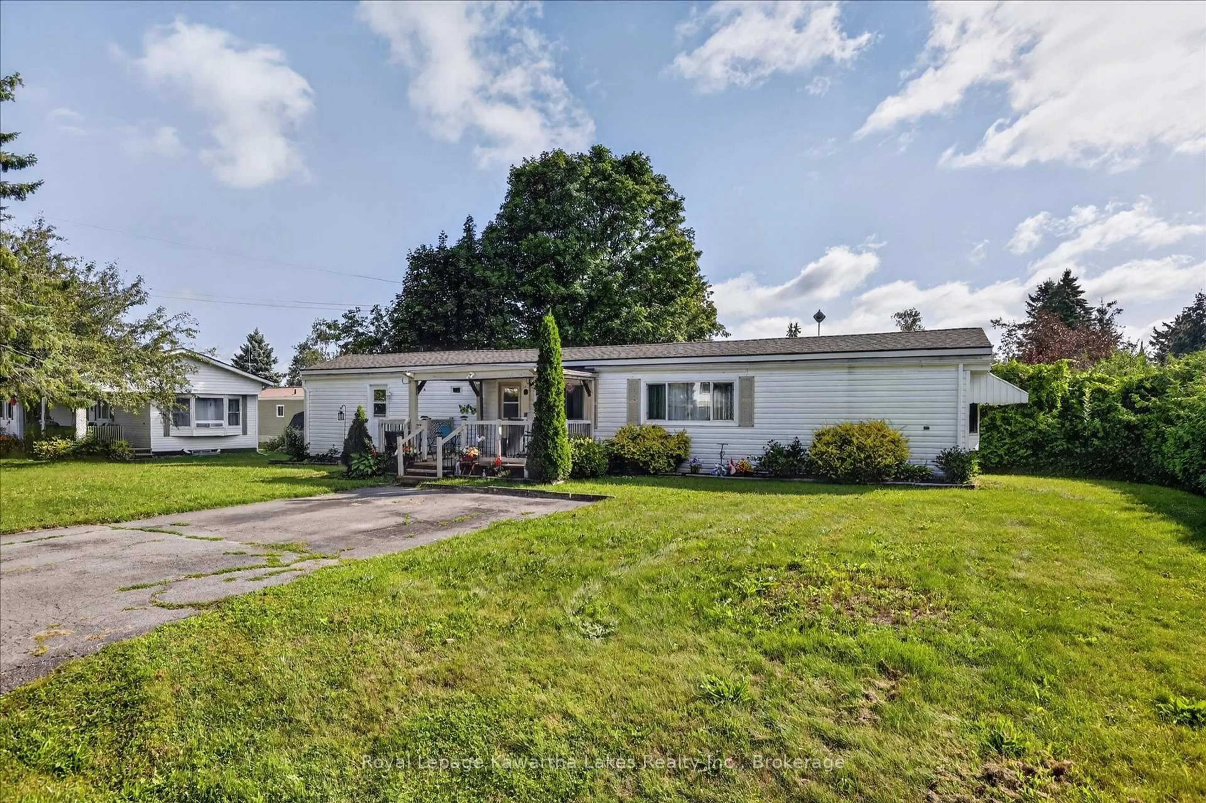 Home with vinyl exterior material, street for 3 Ops Dr, Kawartha Lakes Ontario K9V 0H5